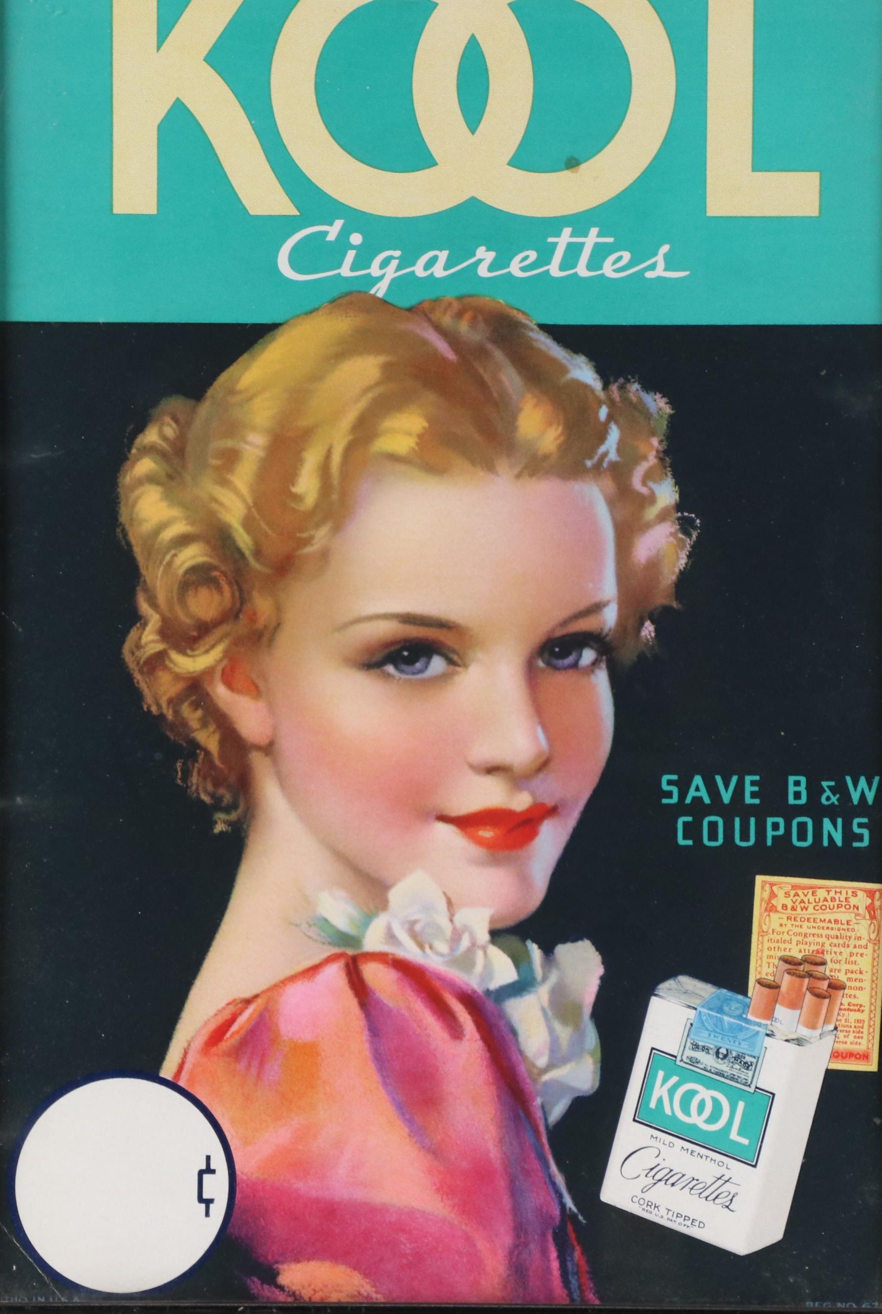 Kool Cigarettes Advertisement, Mid-20th Century