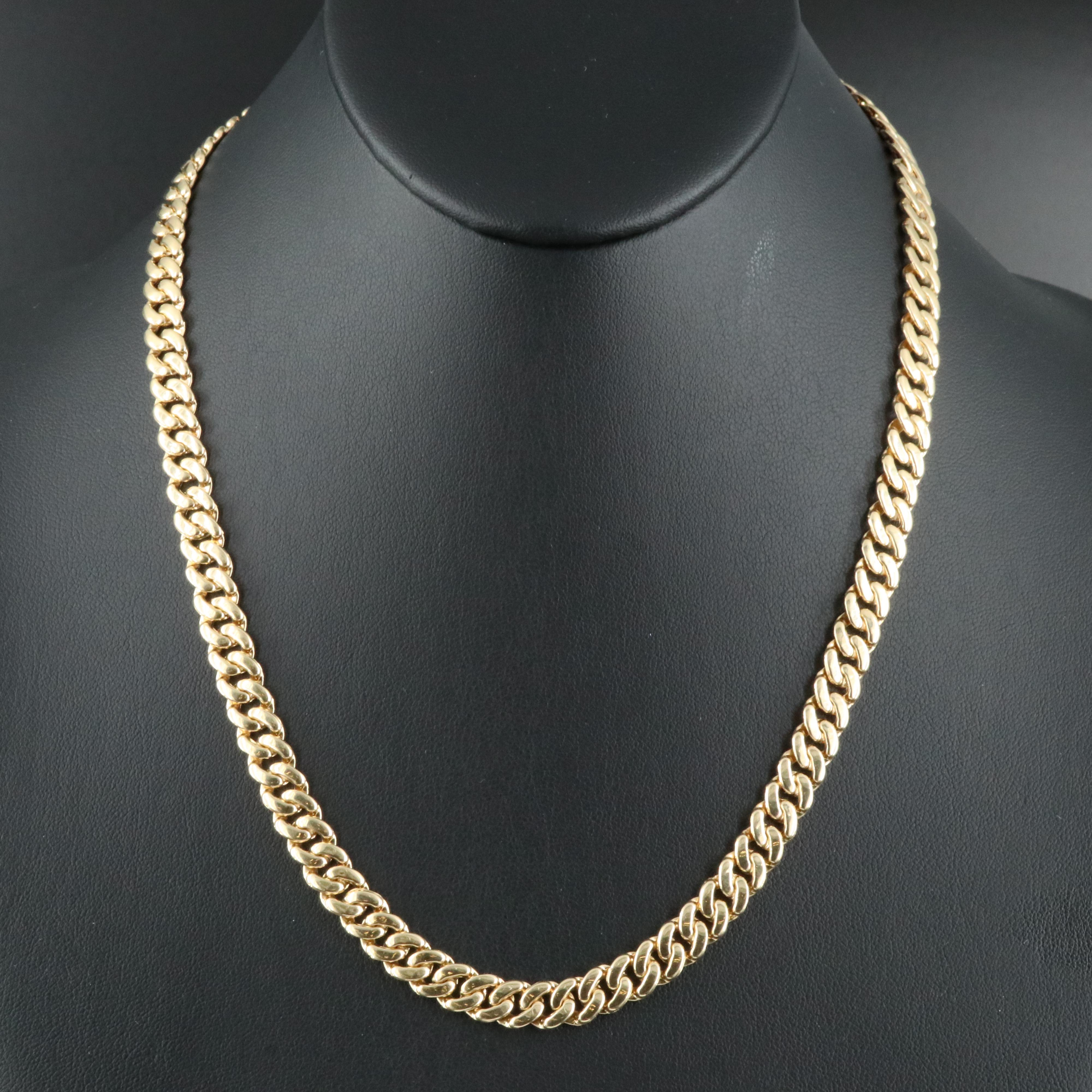 18K Curb Link Chain Necklace