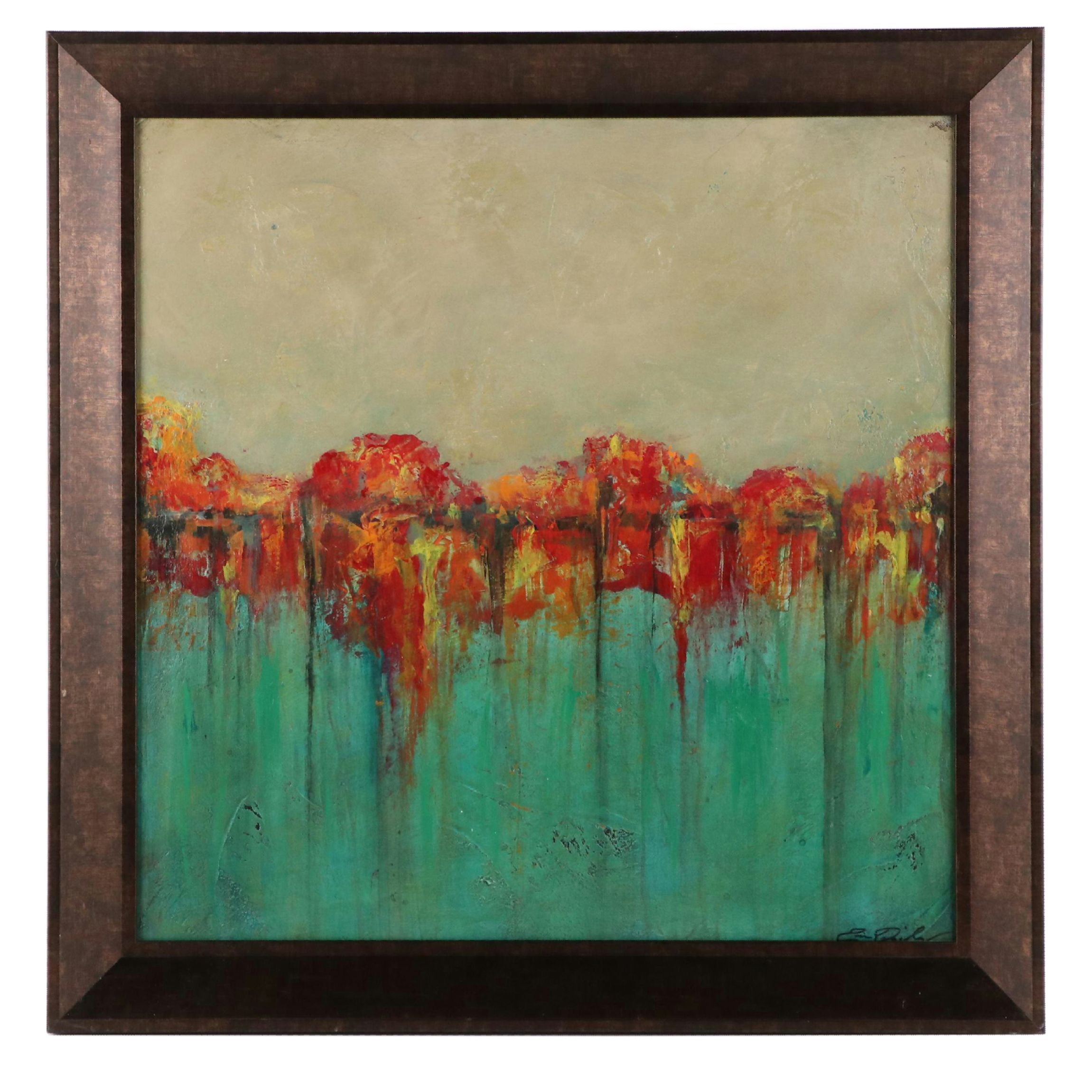 Abstract Landscape Acrylic Painting