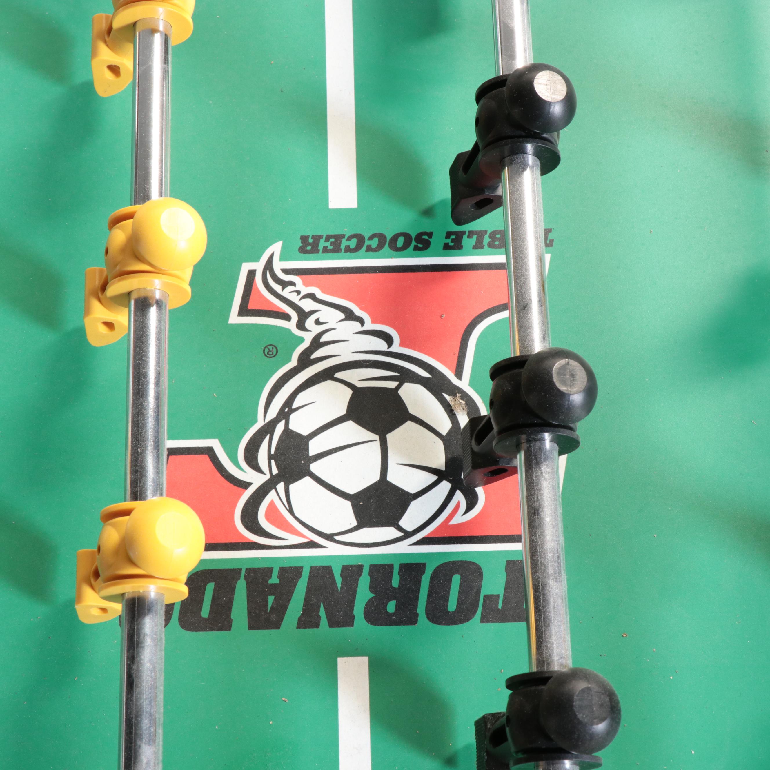 Tornado "Cyclone II" Oak-Grained and Black Laminate Foosball Table