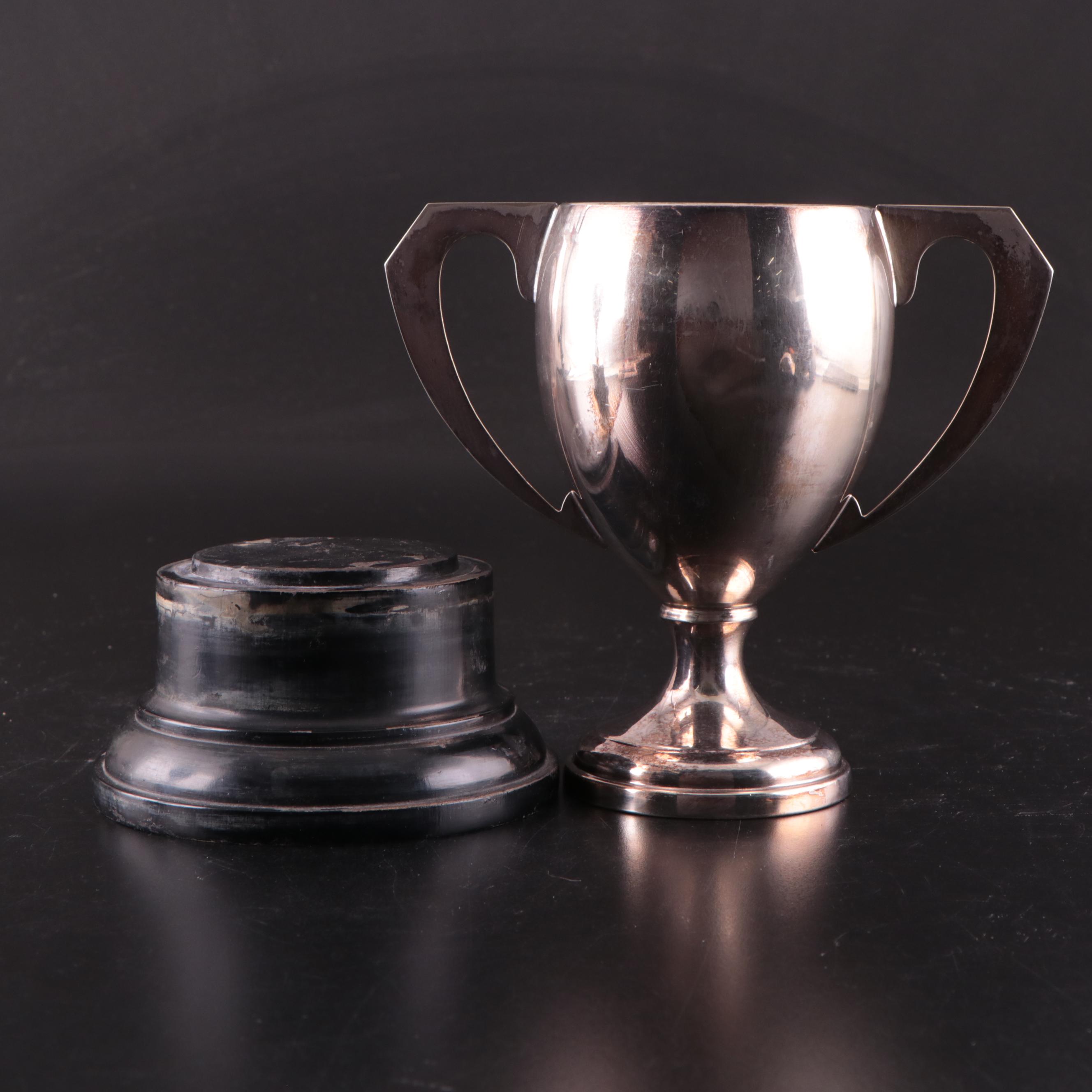 Art Deco Style Silver Plate Highland Games and Dancing Trophies