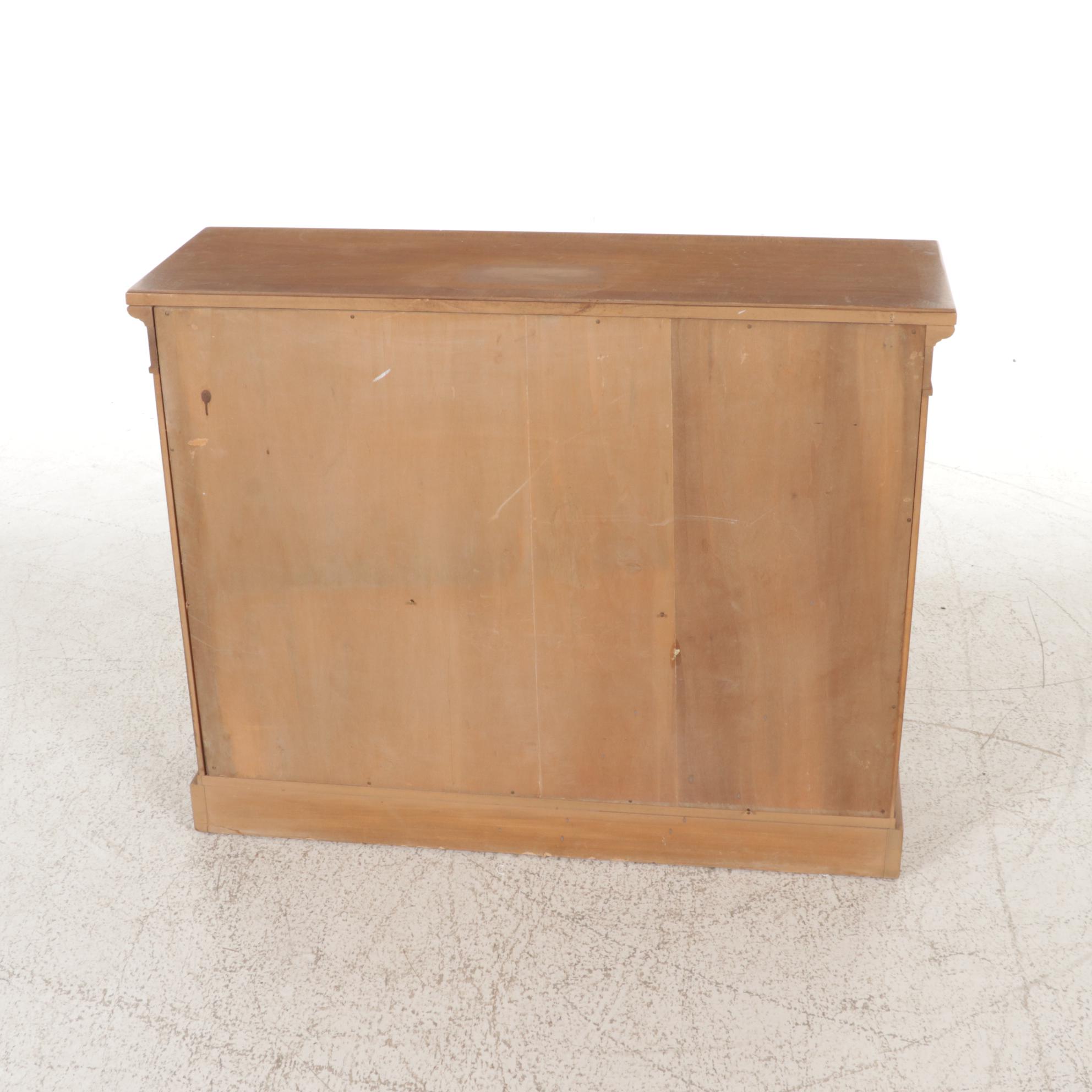 Thomasville Italian Neoclassical Style Walnut Console Cabinet, 1960s