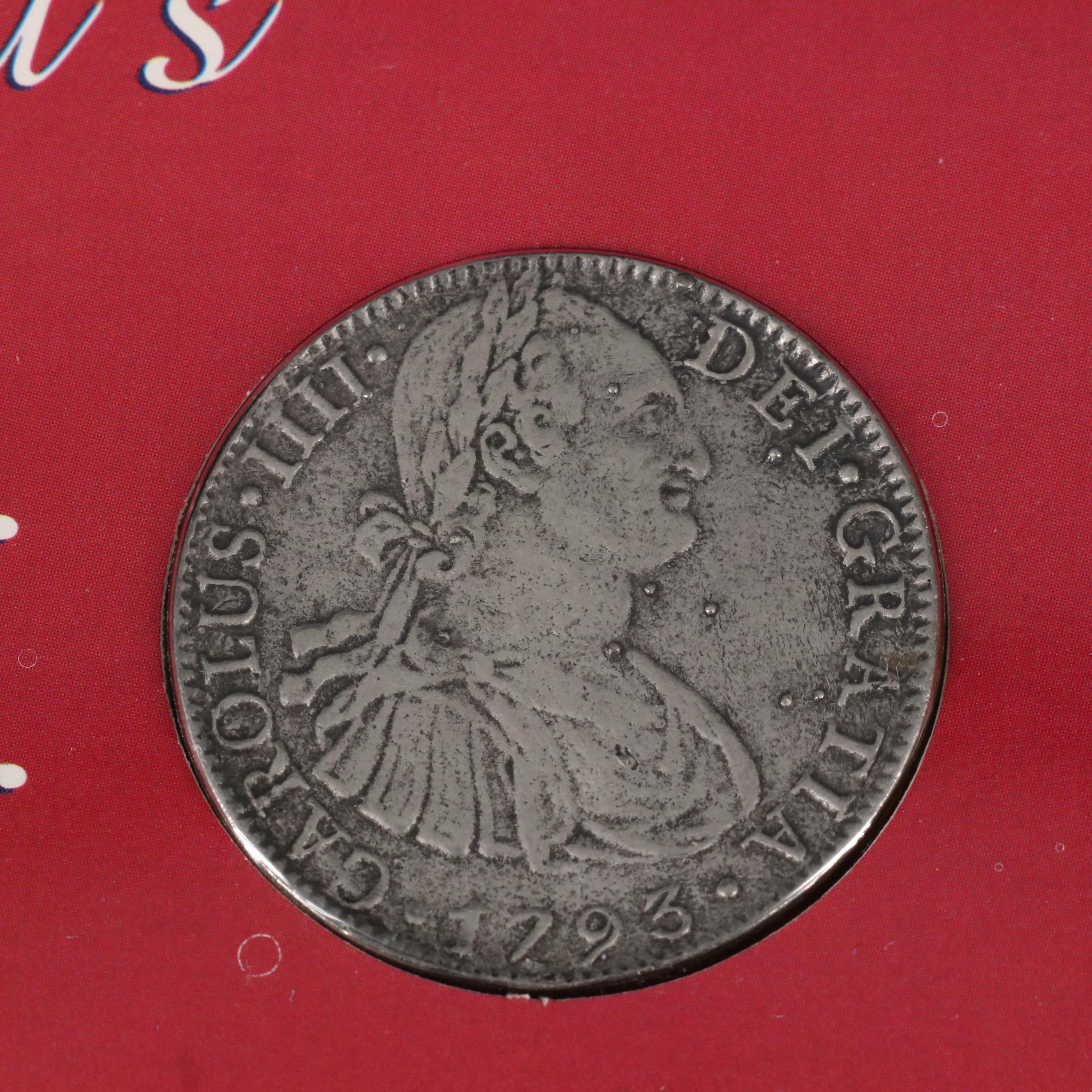 1808 Shipwreck Coin and 8-Reales Reproduction Coin