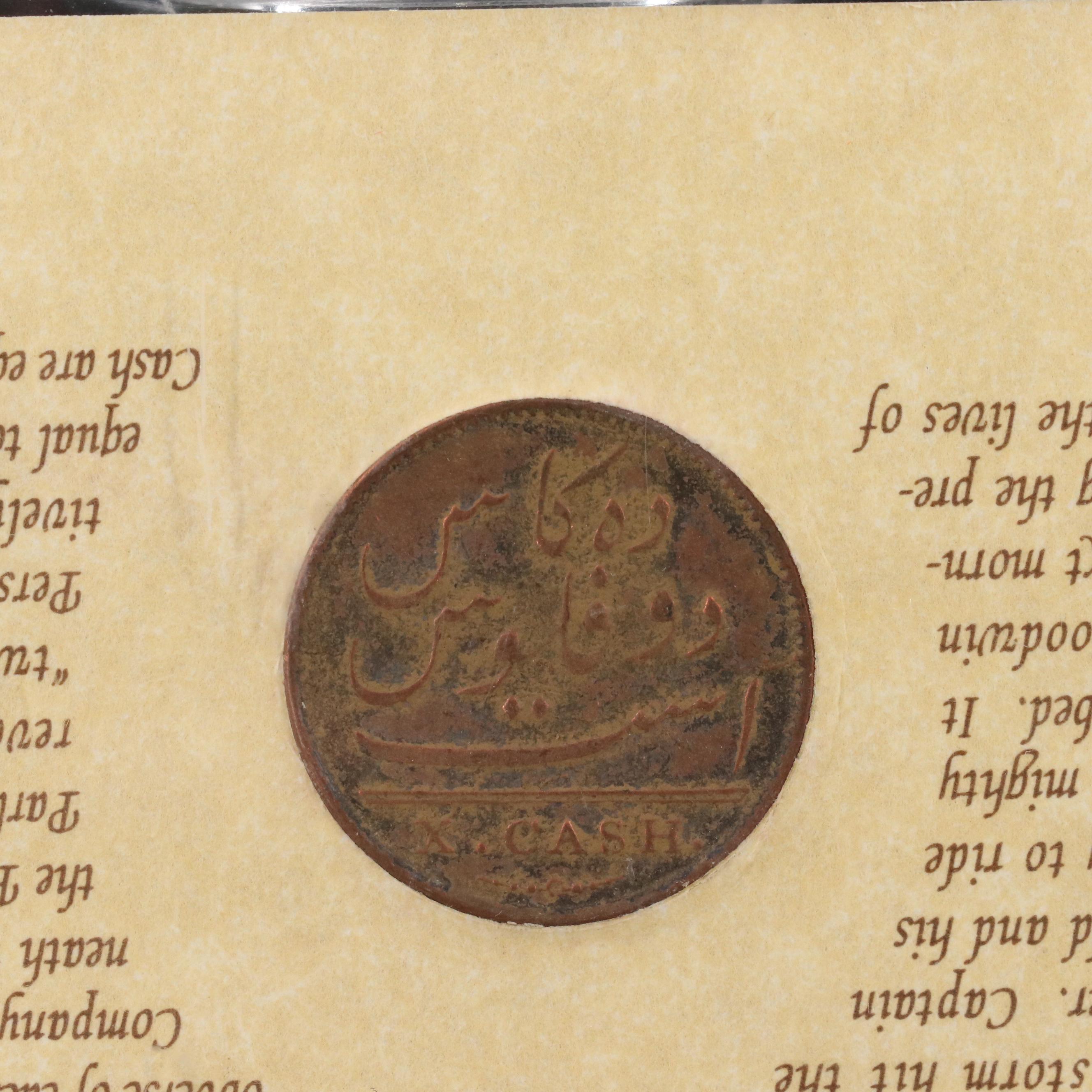 1808 Shipwreck Coin and 8-Reales Reproduction Coin