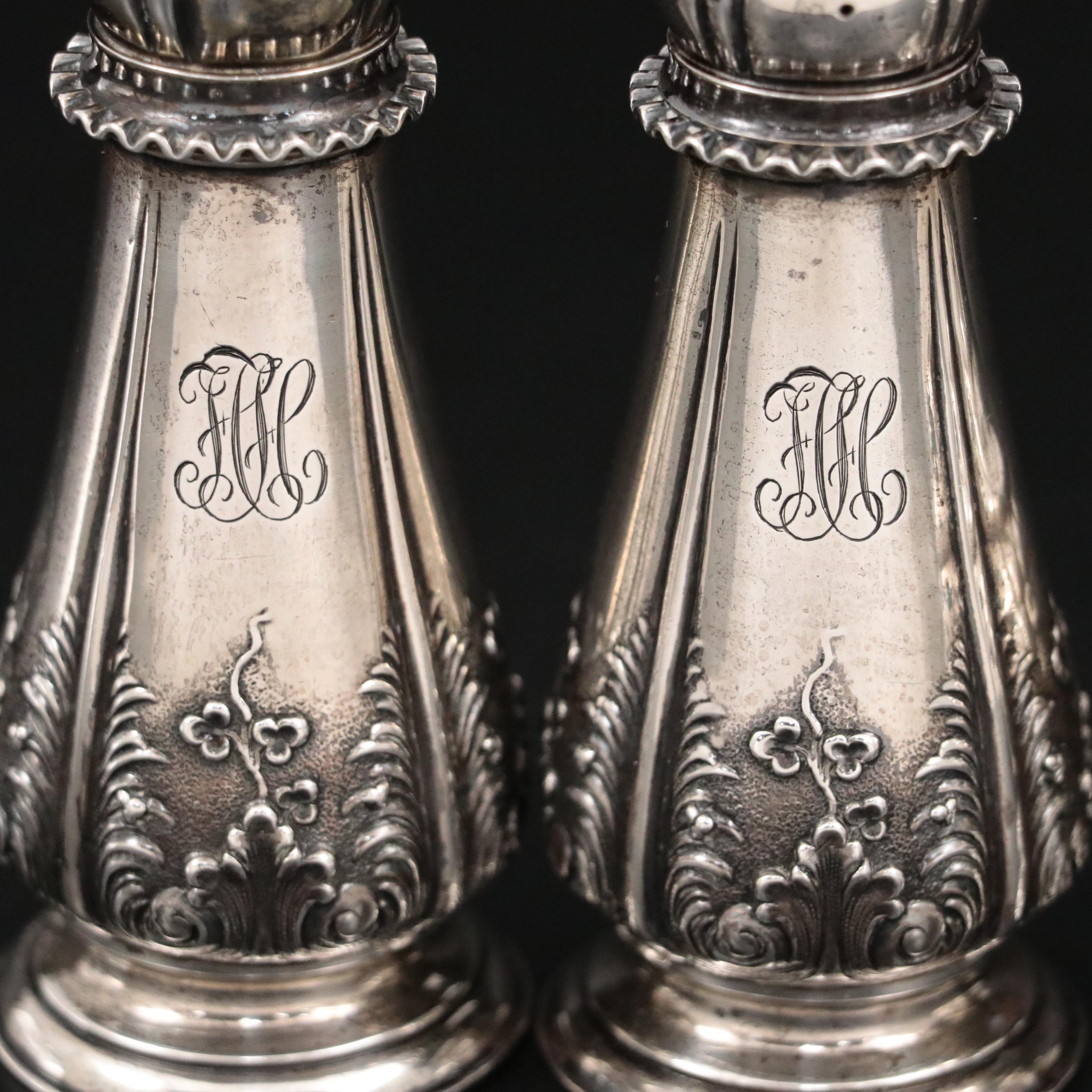 Tiffany & Co. and Dunkirk Silversmiths Sterling Silver Salt and Pepper Shakers