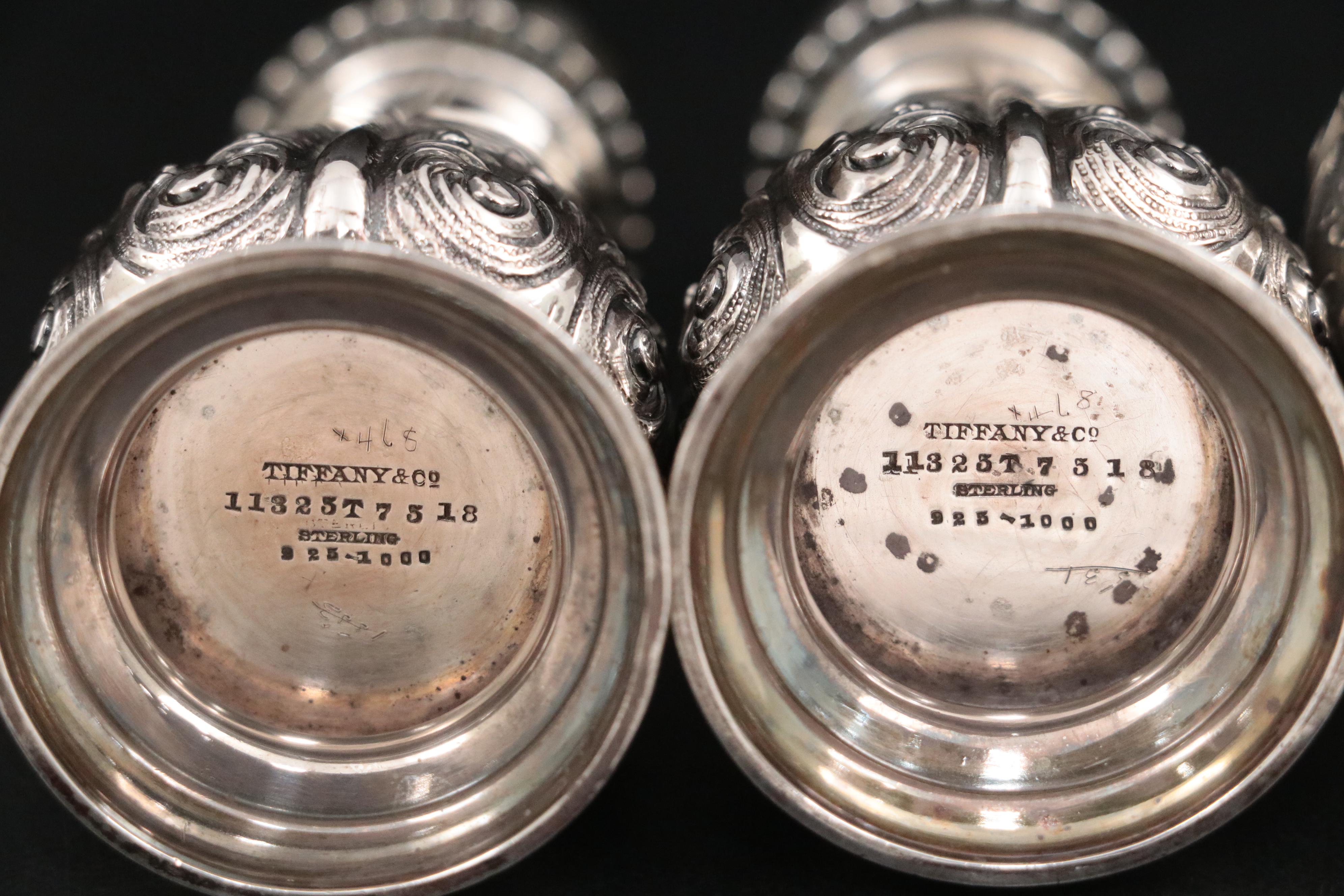 Tiffany & Co. and Dunkirk Silversmiths Sterling Silver Salt and Pepper Shakers