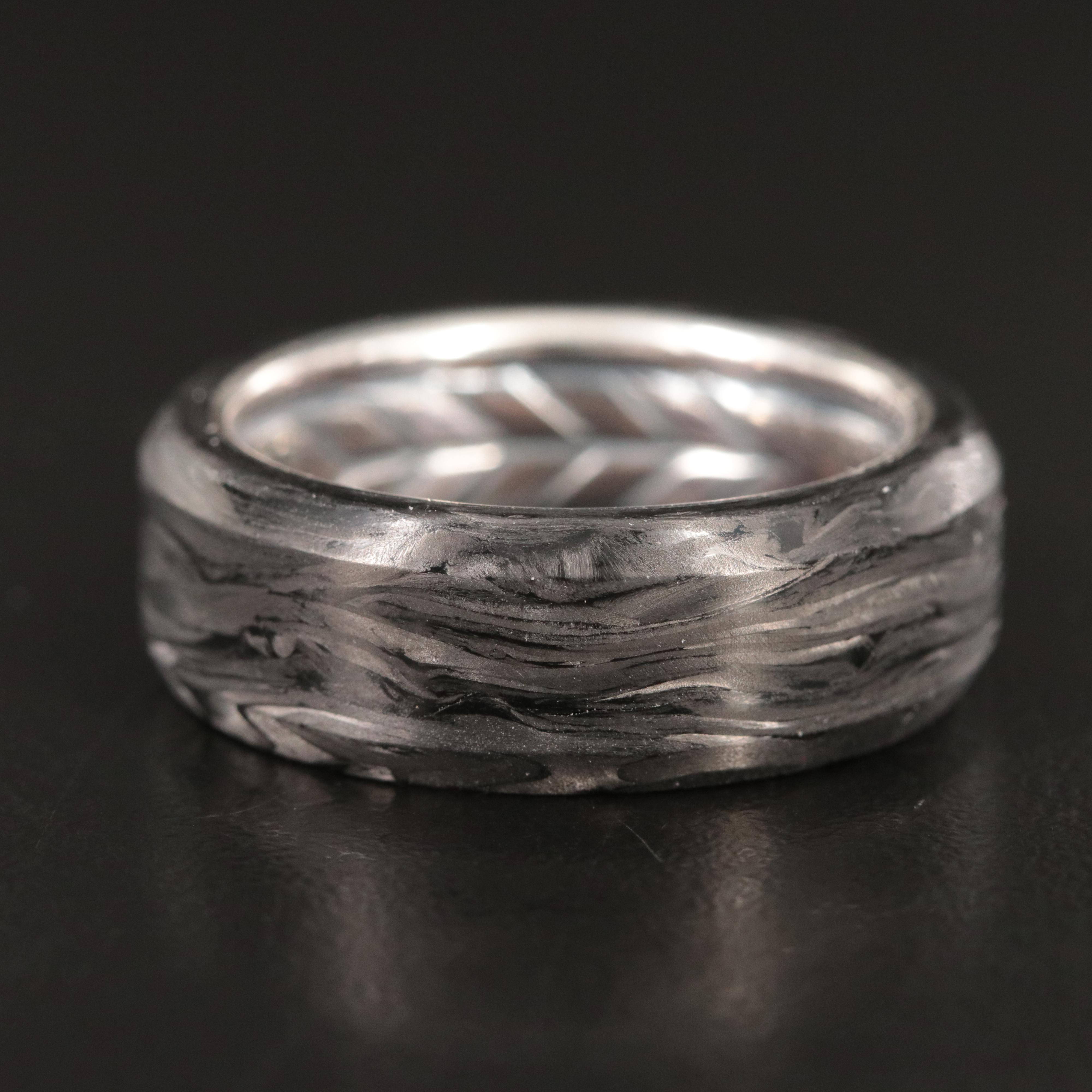 David Yurman Sterling Forged Carbon Band