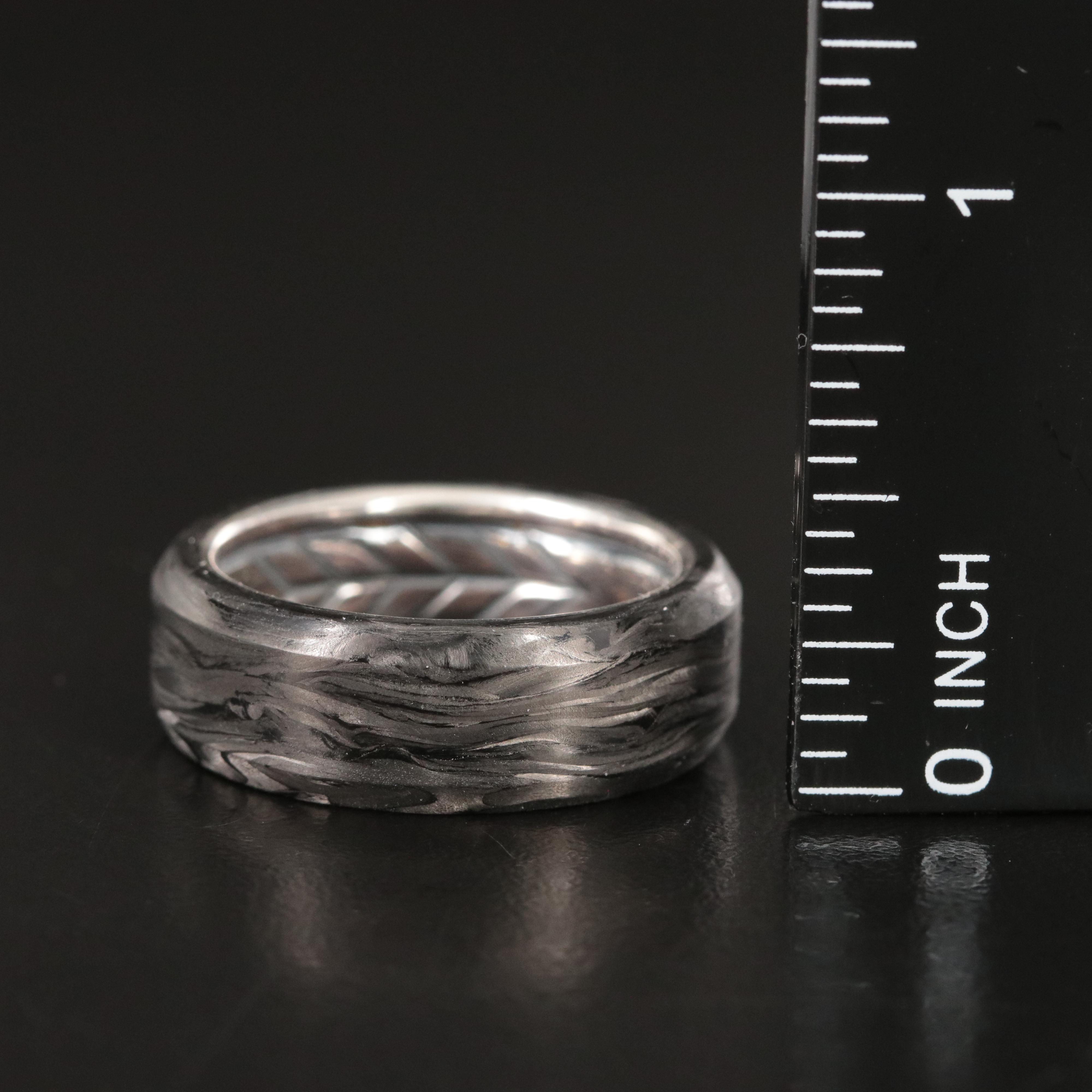 David Yurman Sterling Forged Carbon Band