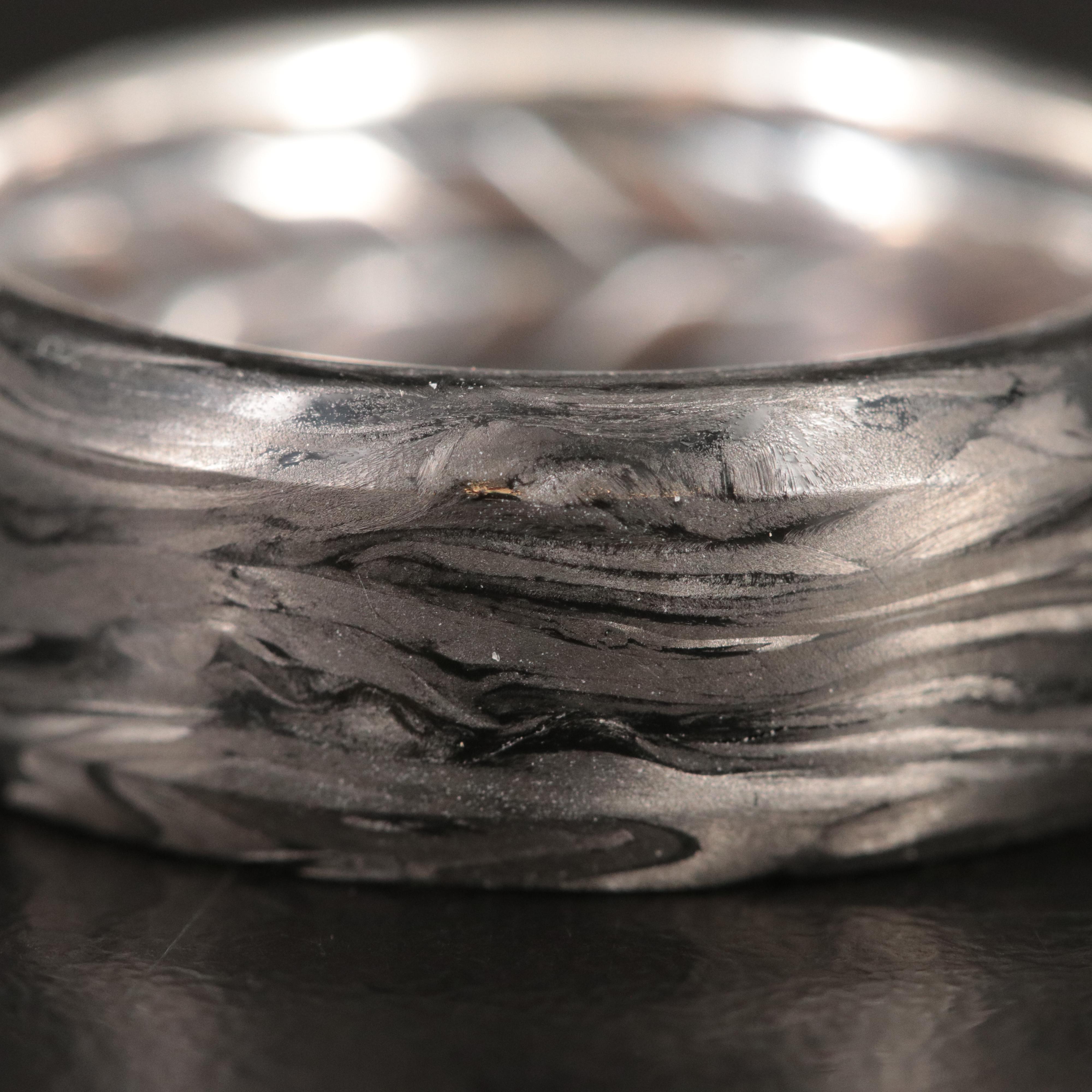David Yurman Sterling Forged Carbon Band