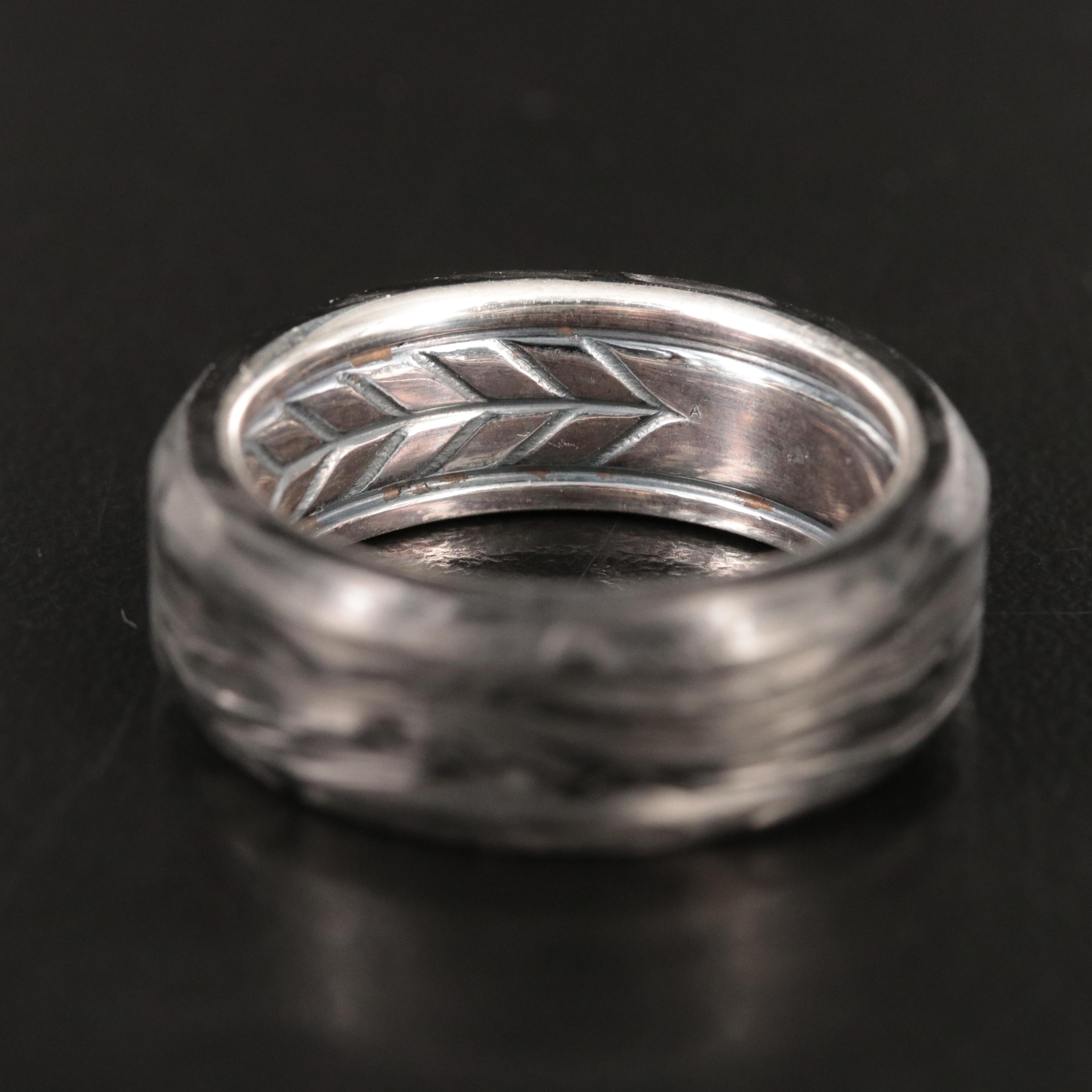 David Yurman Sterling Forged Carbon Band