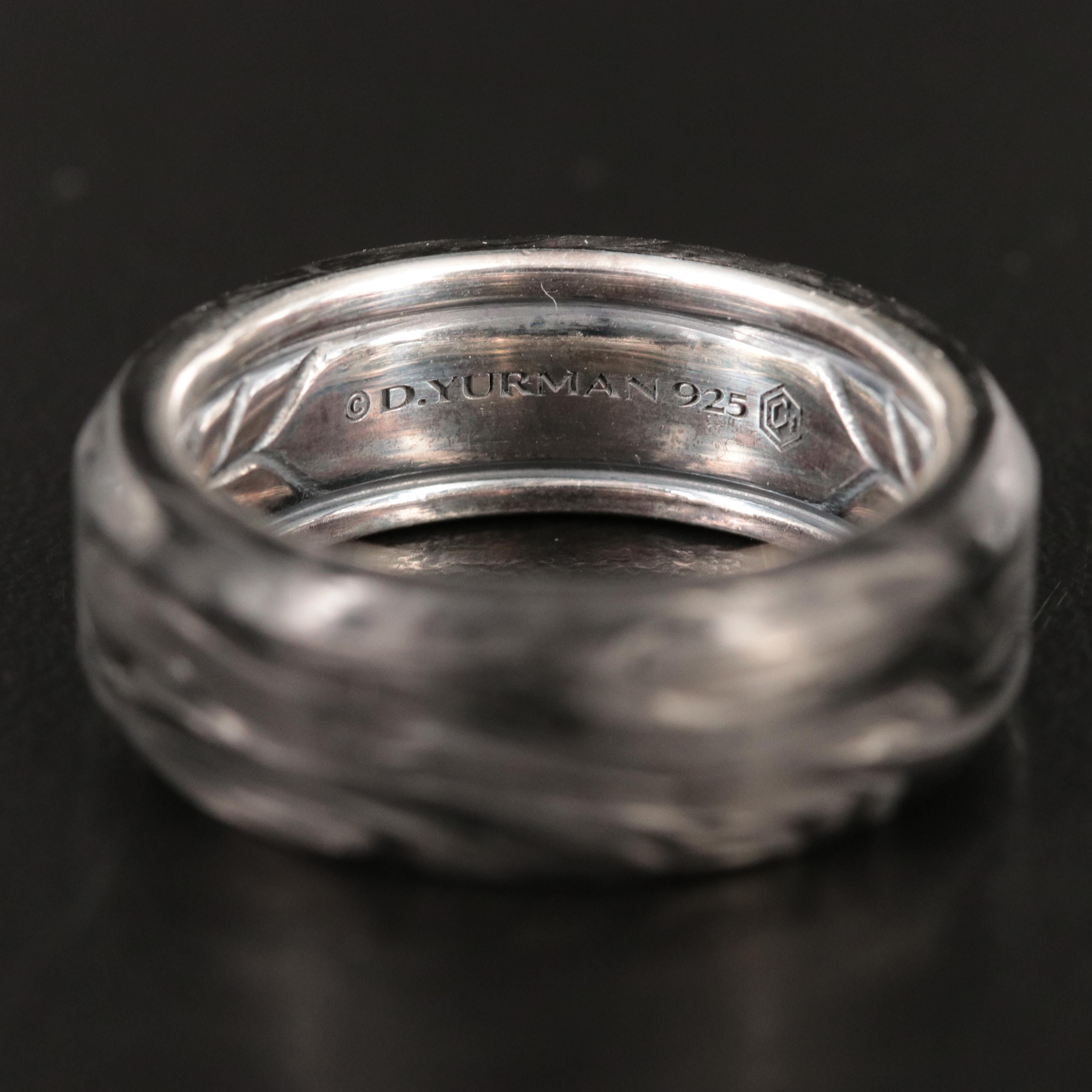 David Yurman Sterling Forged Carbon Band