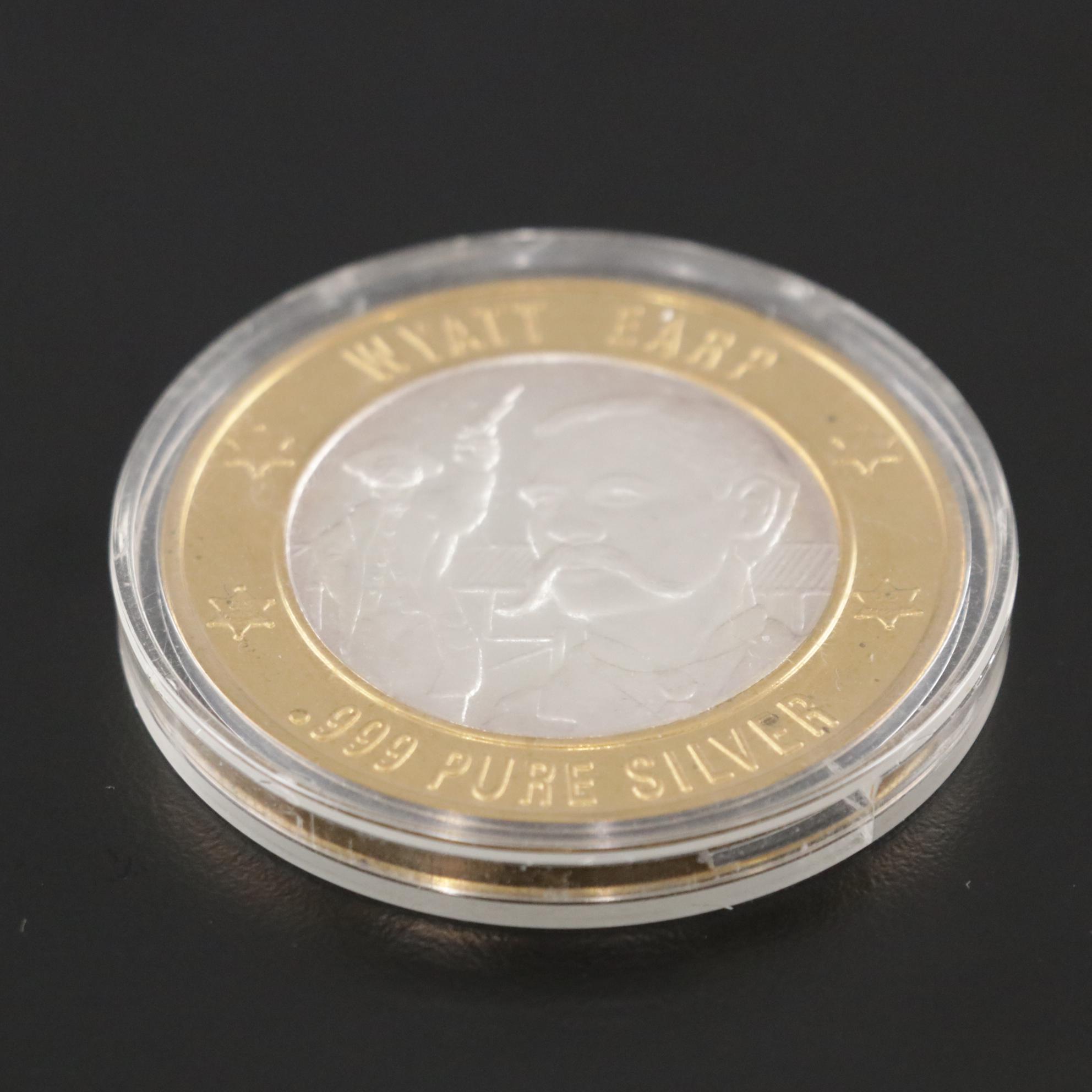 Two Limited Edition 99.9% Silver $10 Gaming Tokens