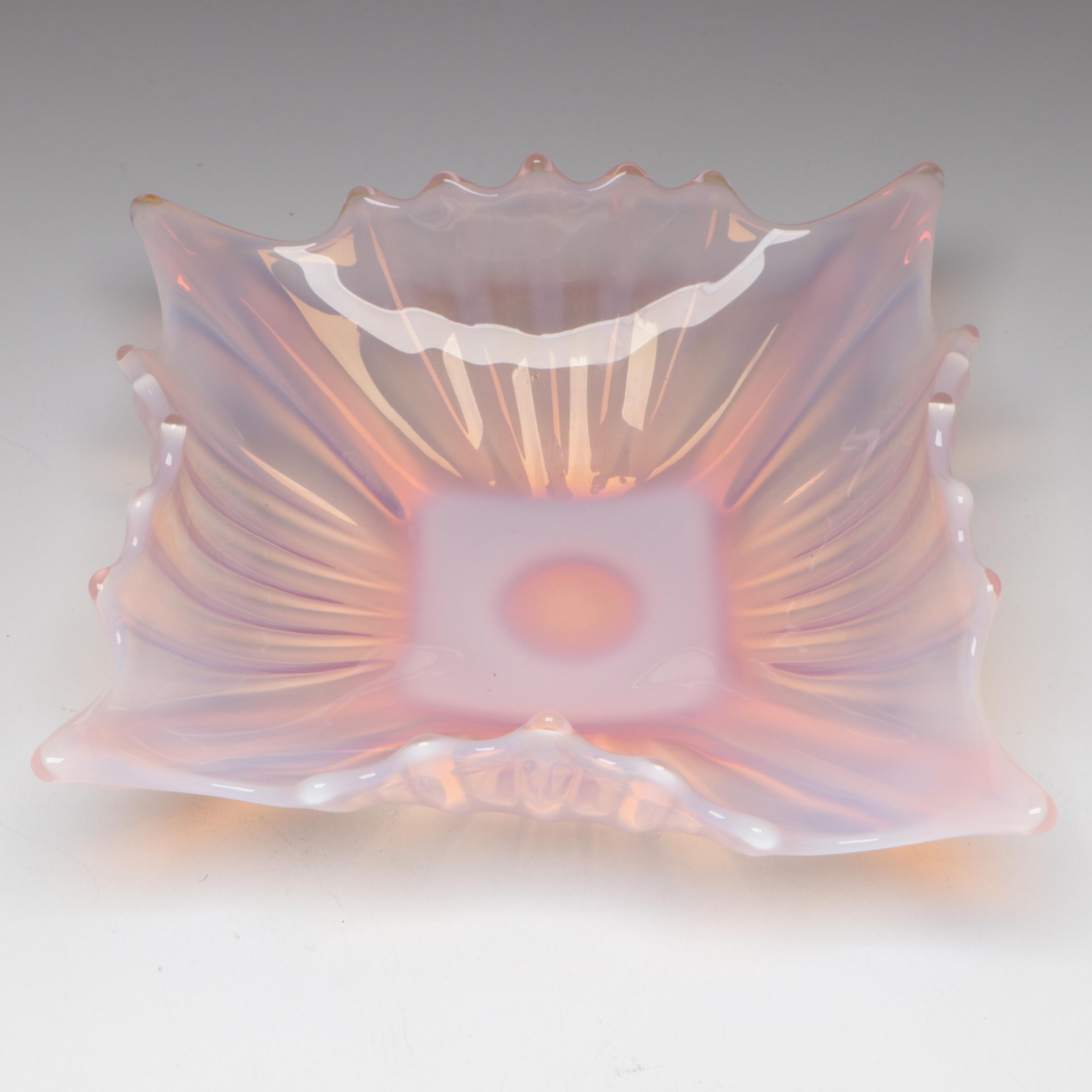 Victorian Style Jack-in-The-Pulpit Vase, Fostoria Glass Bowl, Glass Candies