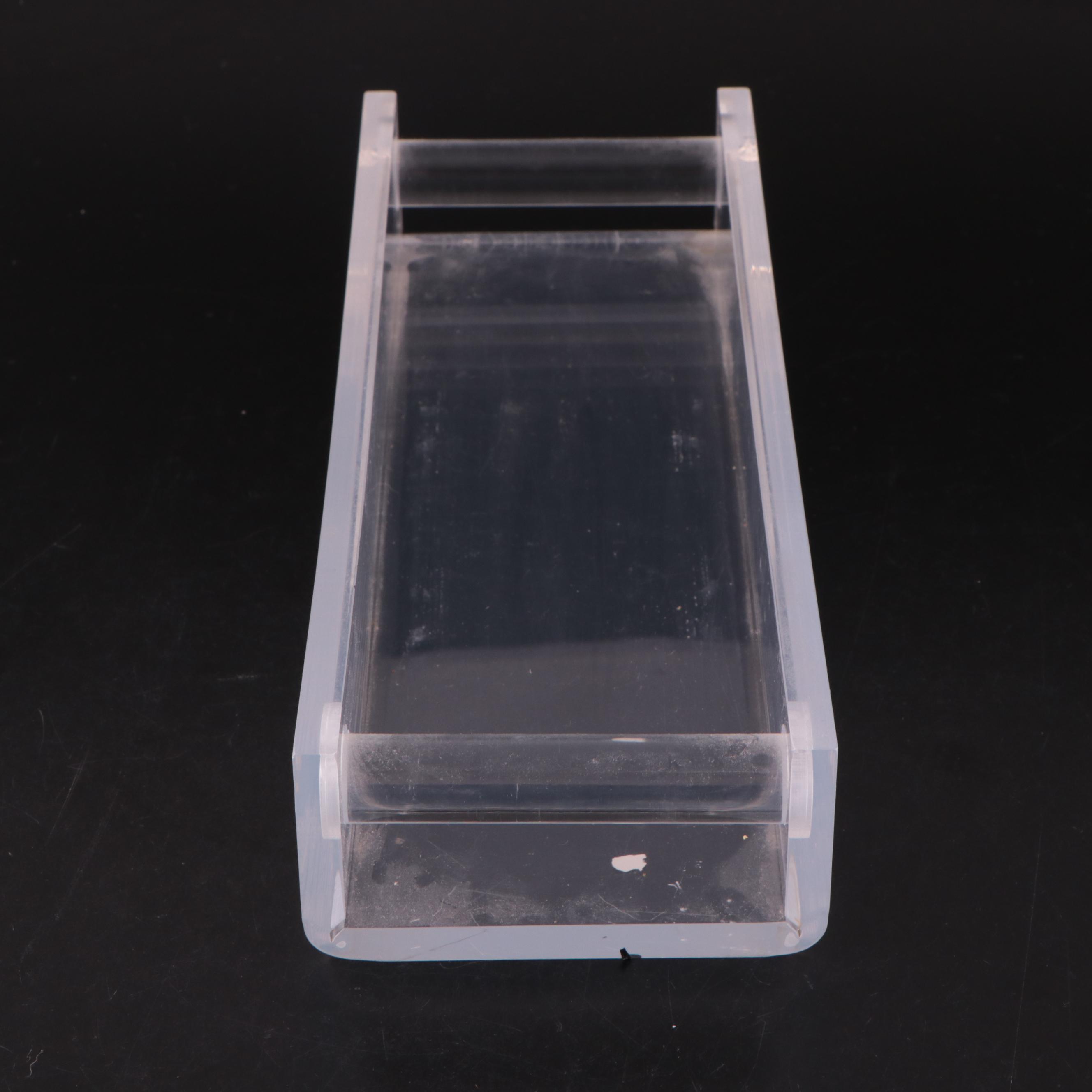 Glass Decanters with Acrylic and Metal Serving Trays