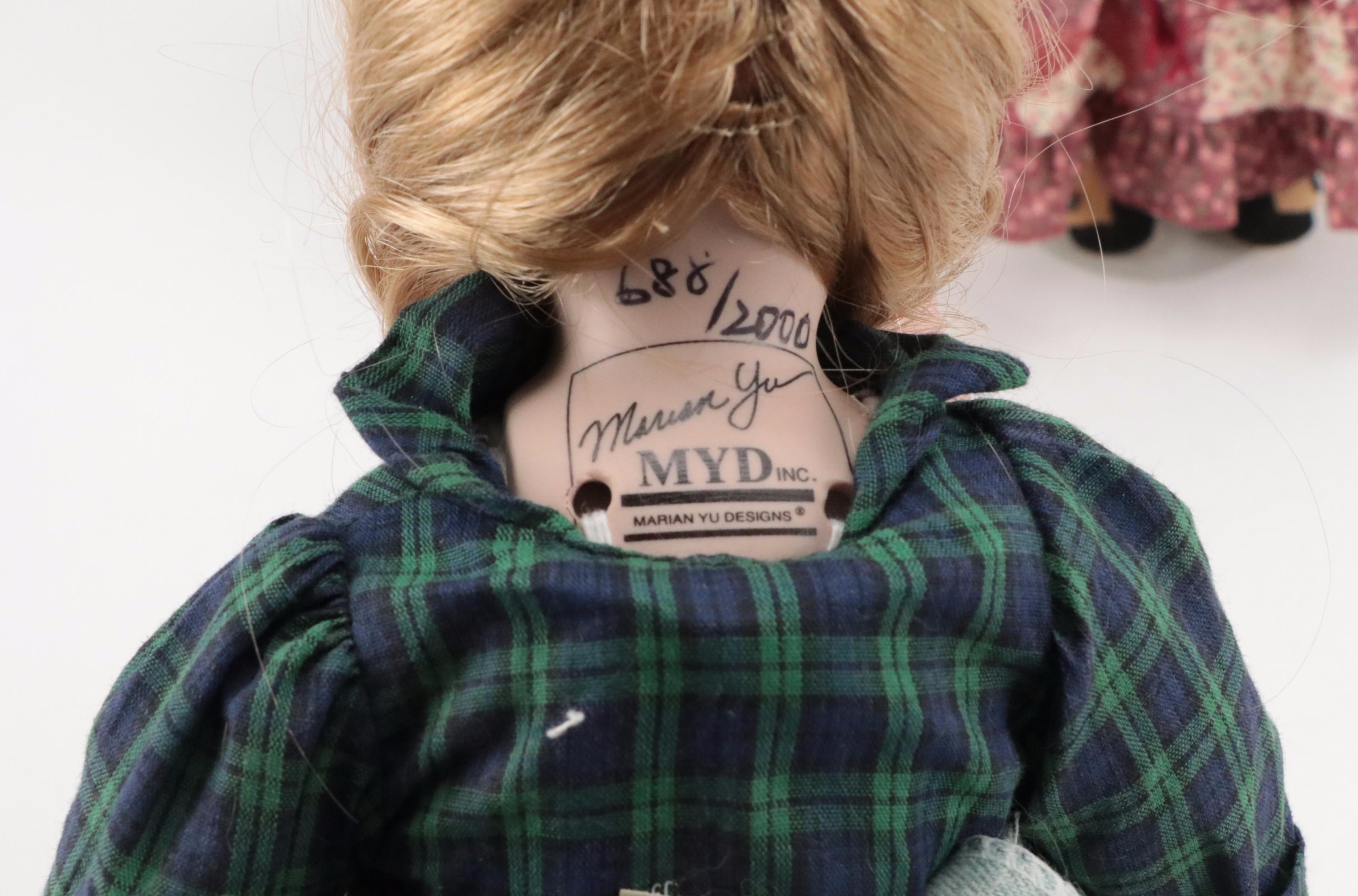 "Jessica" and Other Yolanda Bello for Ashton Drake and Other Dolls and Wagon