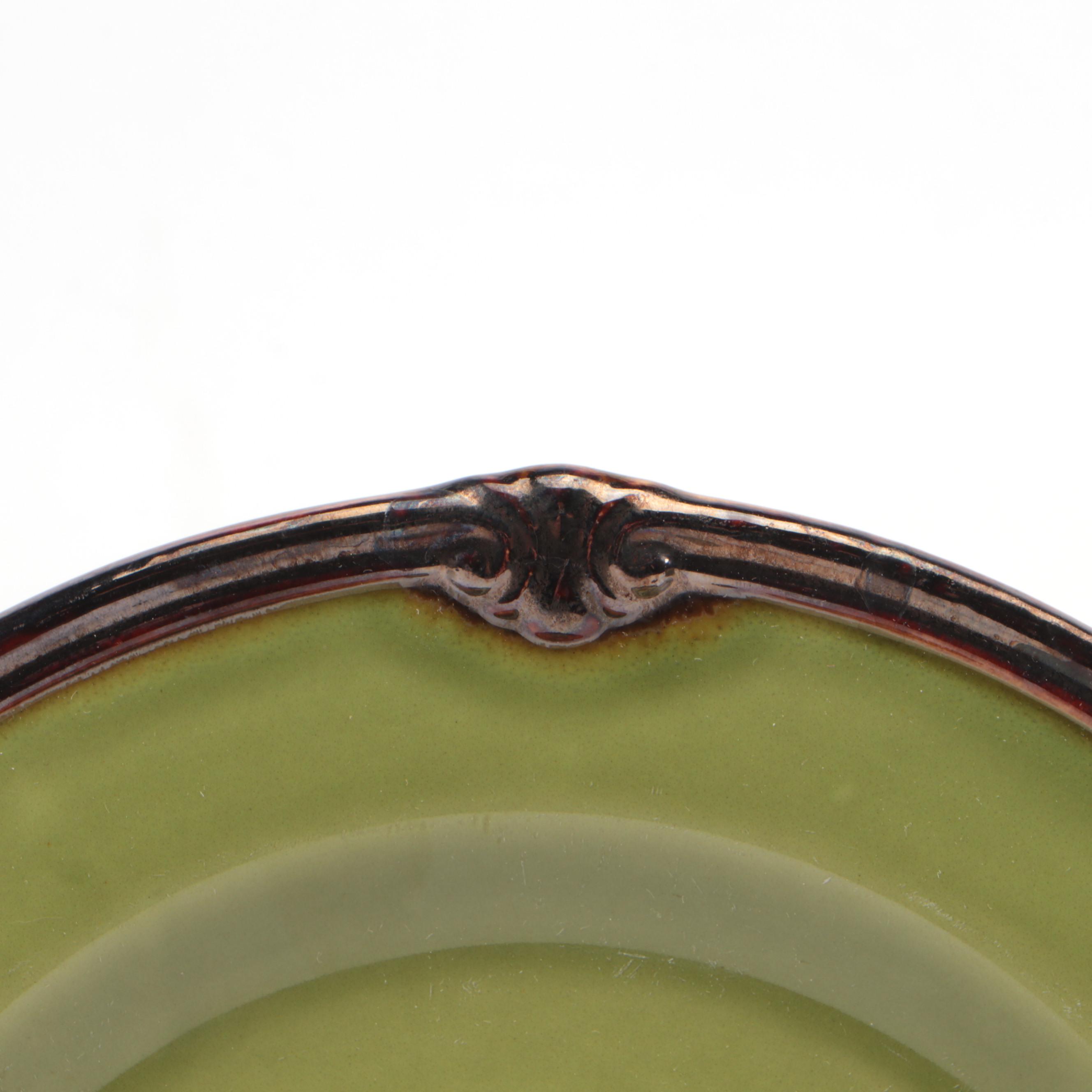 Certified International "Embassy Green" Dinnerware and Other Ceramic Vase