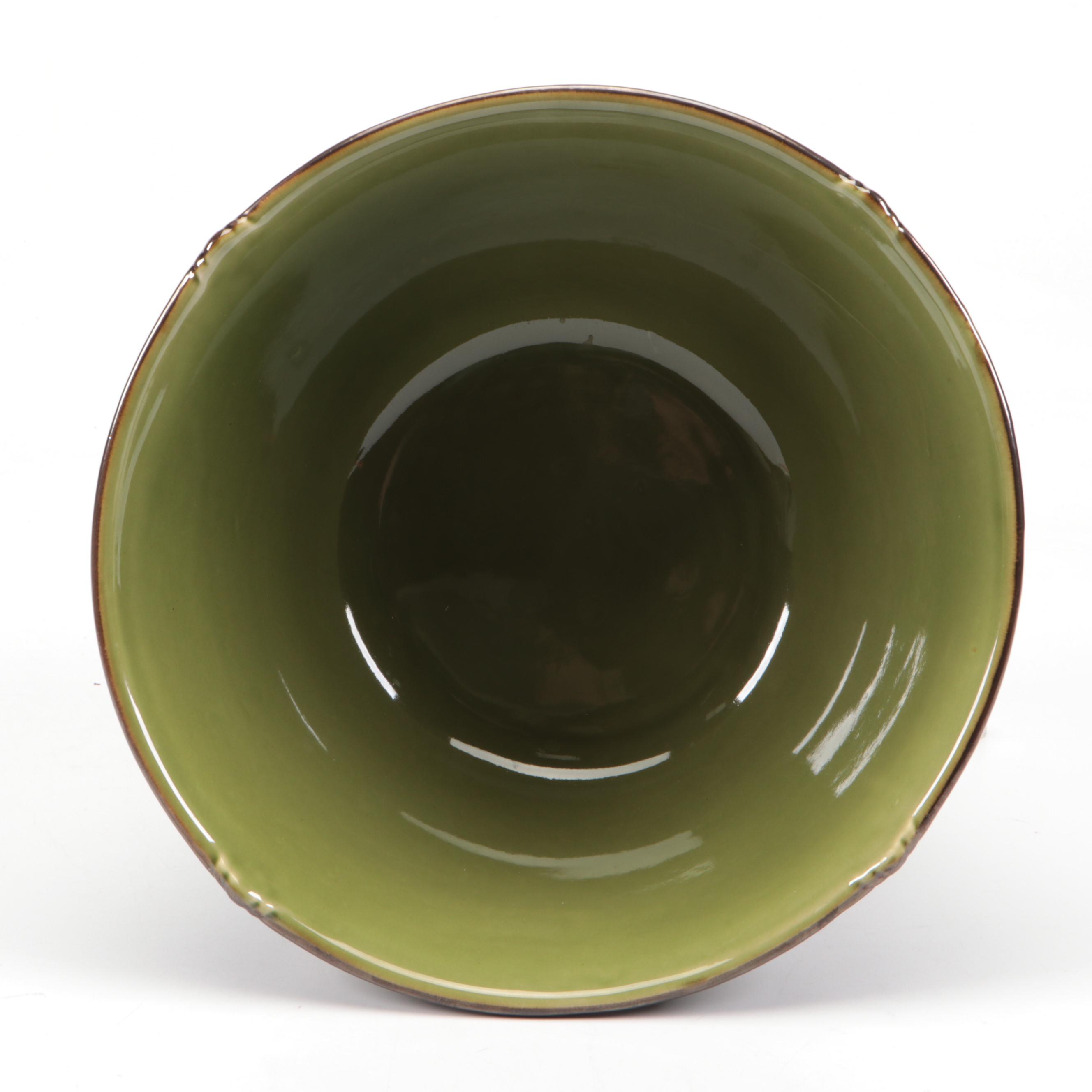 Certified International "Embassy Green" Dinnerware and Other Ceramic Vase
