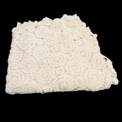 Crochet Cotton Queen Sized Bedspread