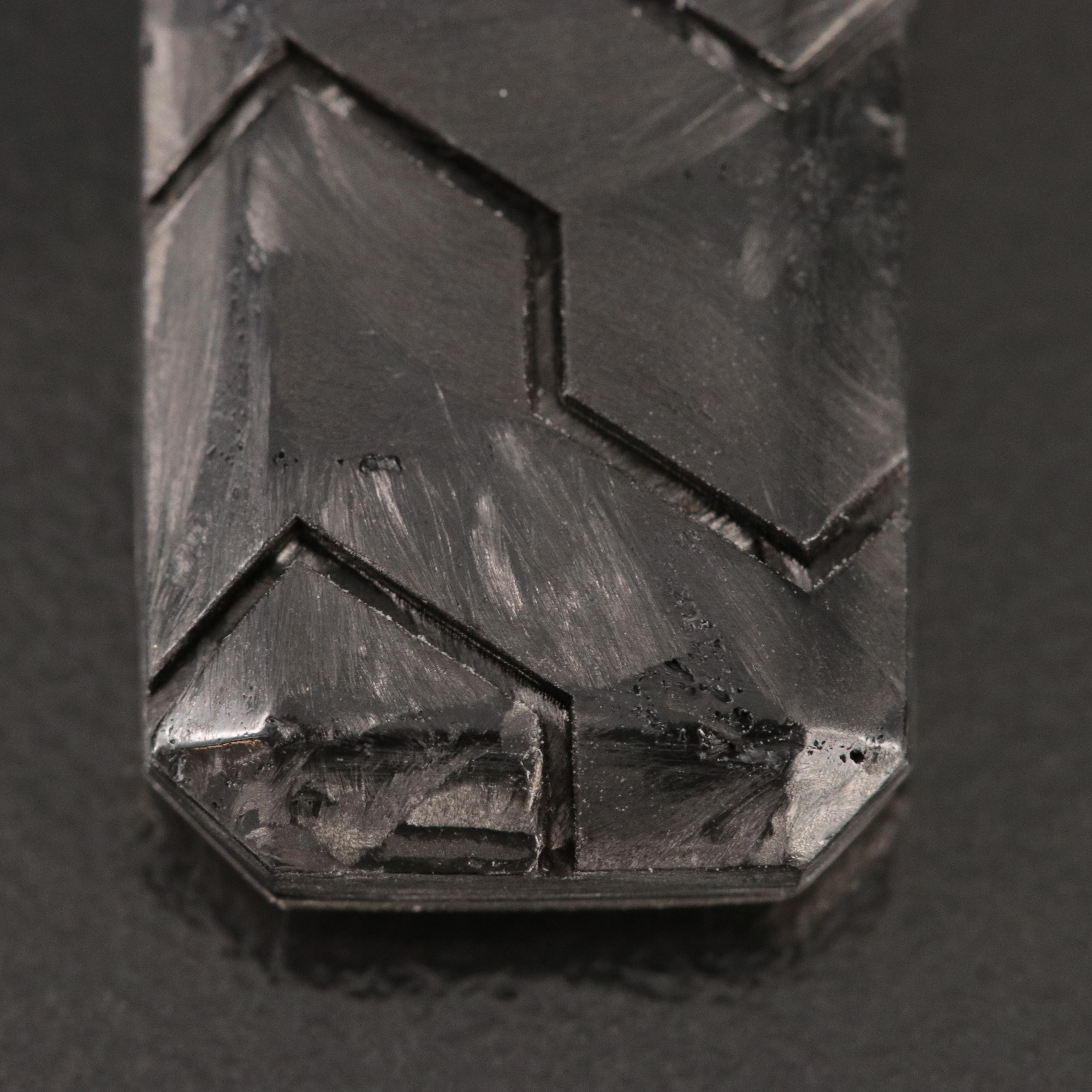 David Yurman Sterling Forged Carbon Ingot Tag Pendant