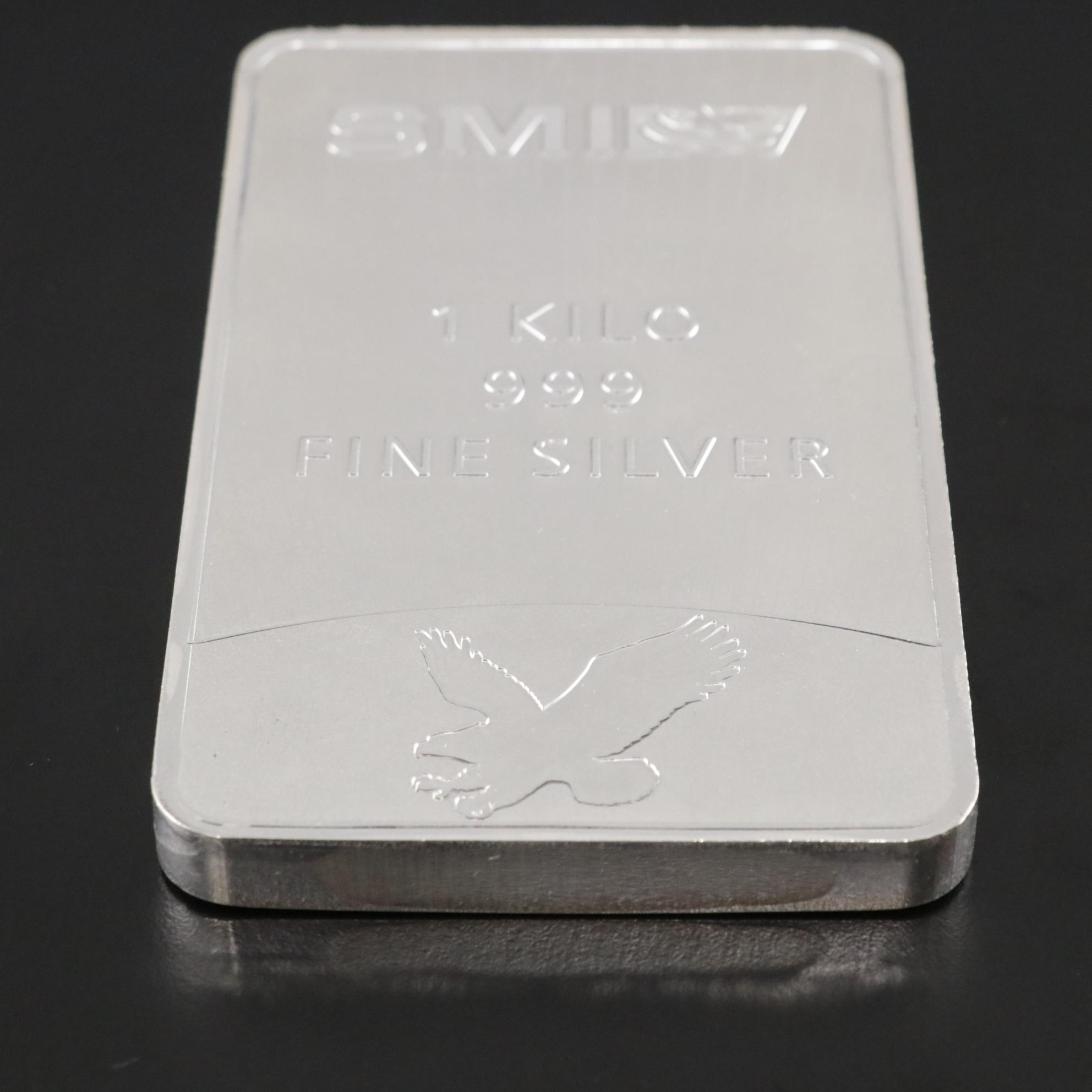 SMI 1 Kilogram Fine Silver Ingot
