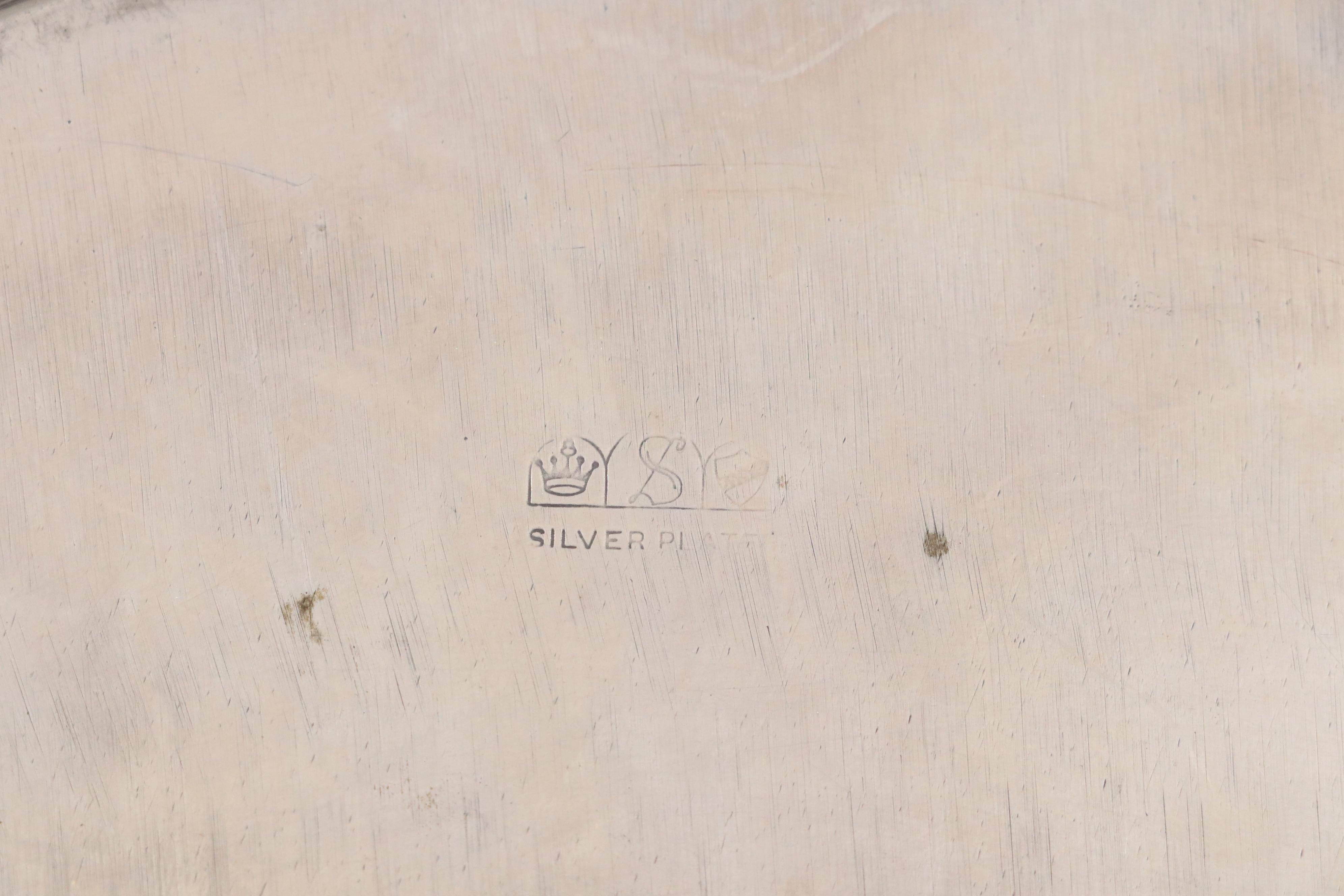 Poole "Old English" Silver Plate Divided Vegetable Bowl with Other Silver Plate