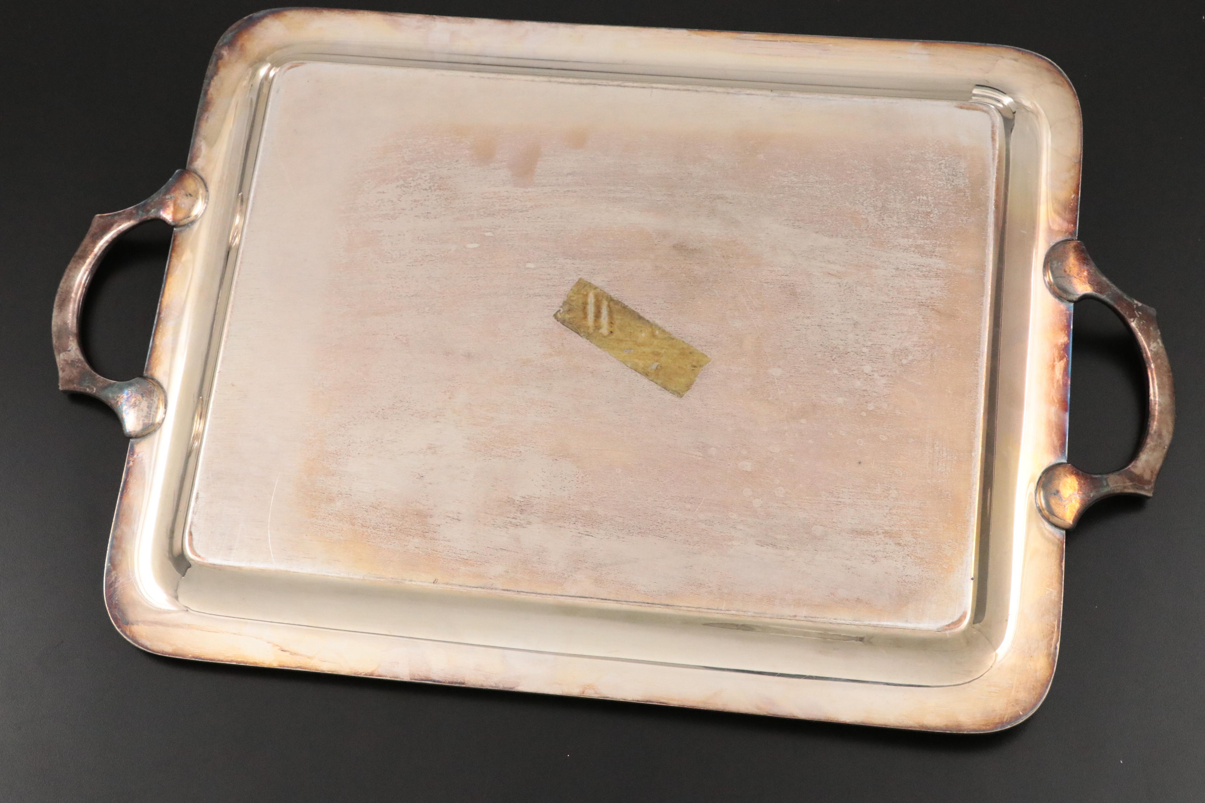 Poole "Old English" Silver Plate Divided Vegetable Bowl with Other Silver Plate