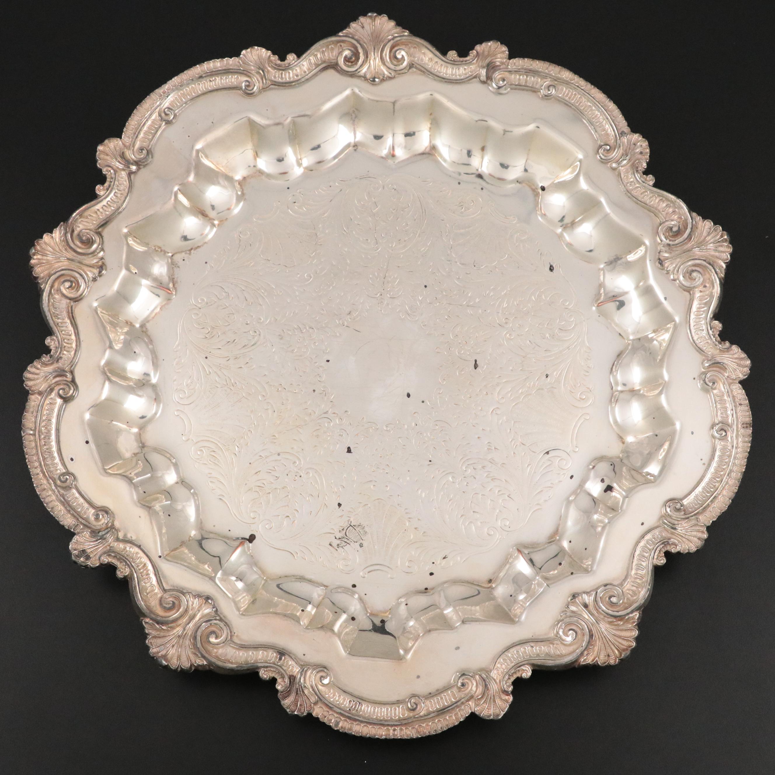 Poole "Old English" Silver Plate Divided Vegetable Bowl with Other Silver Plate