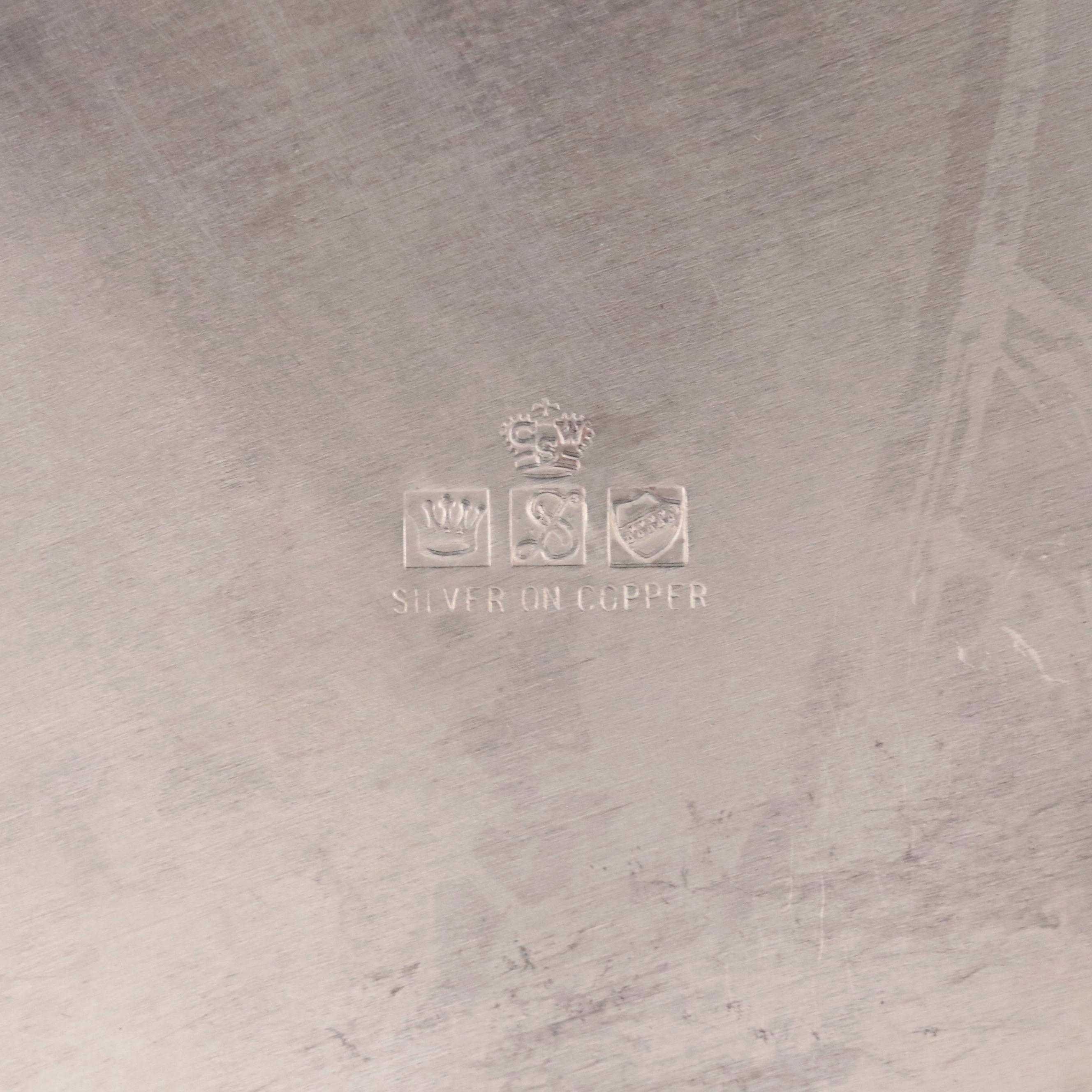 Poole "Old English" Silver Plate Divided Vegetable Bowl with Other Silver Plate