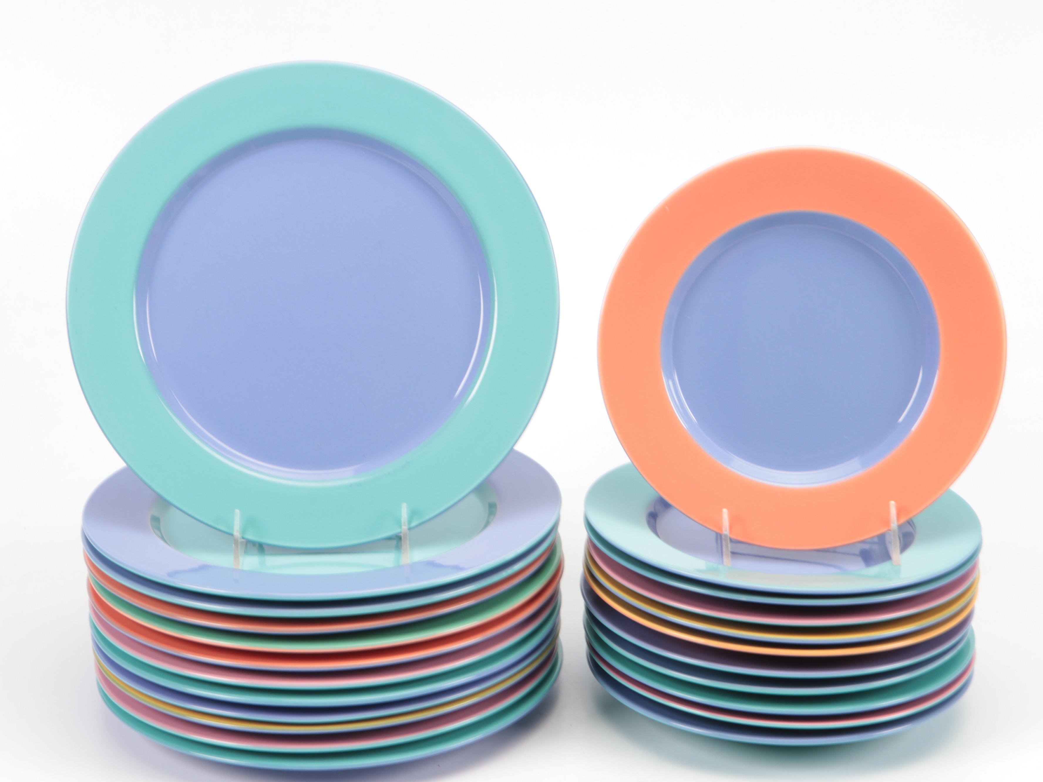 Lindt-Stymeist "Colorways" Stoneware Dinnerware, Late 20th C.