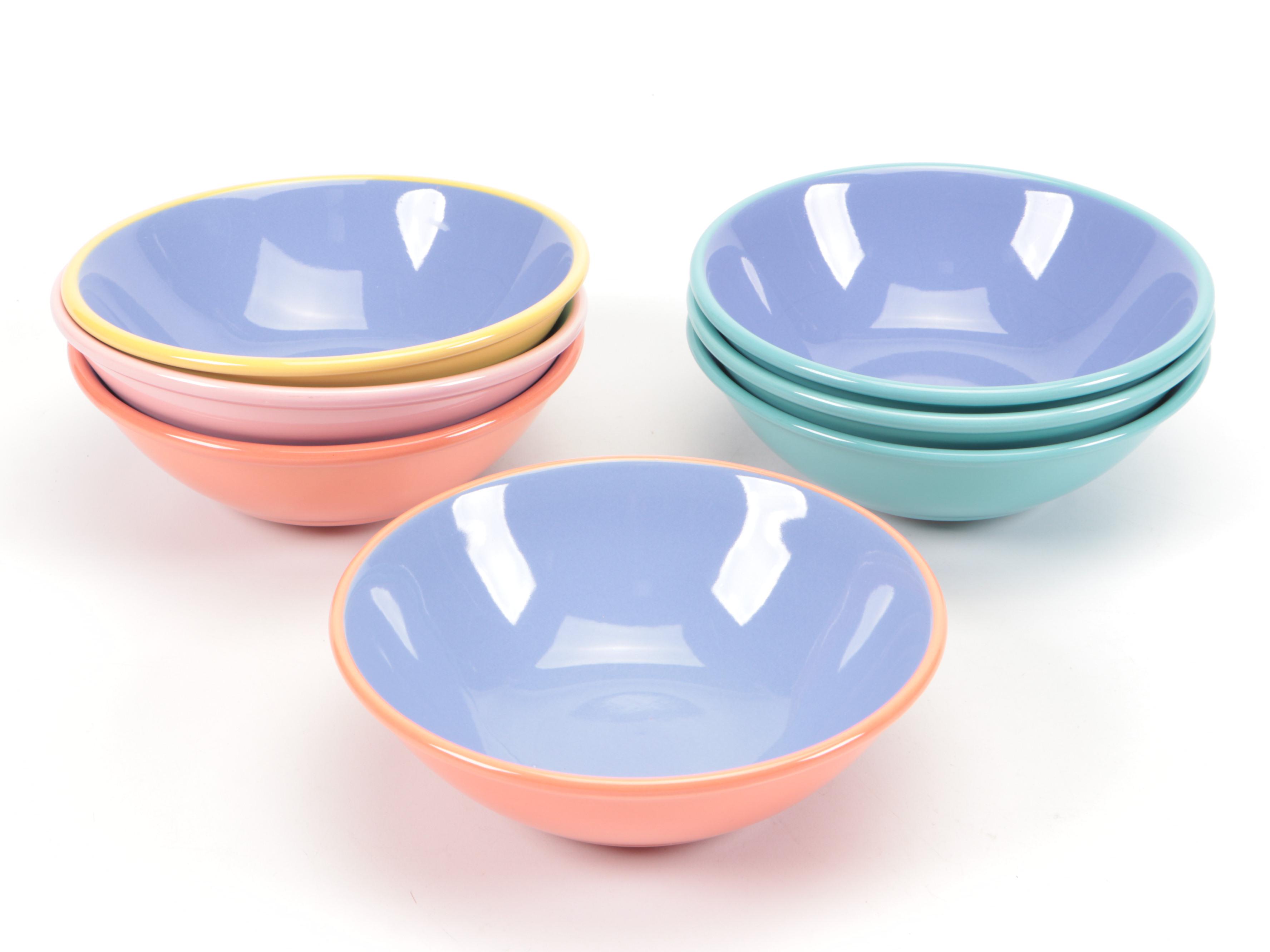 Lindt-Stymeist "Colorways" Stoneware Dinnerware, Late 20th C.