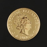 Britannia One Troy Ounce Gold Bullion Coin, 2022