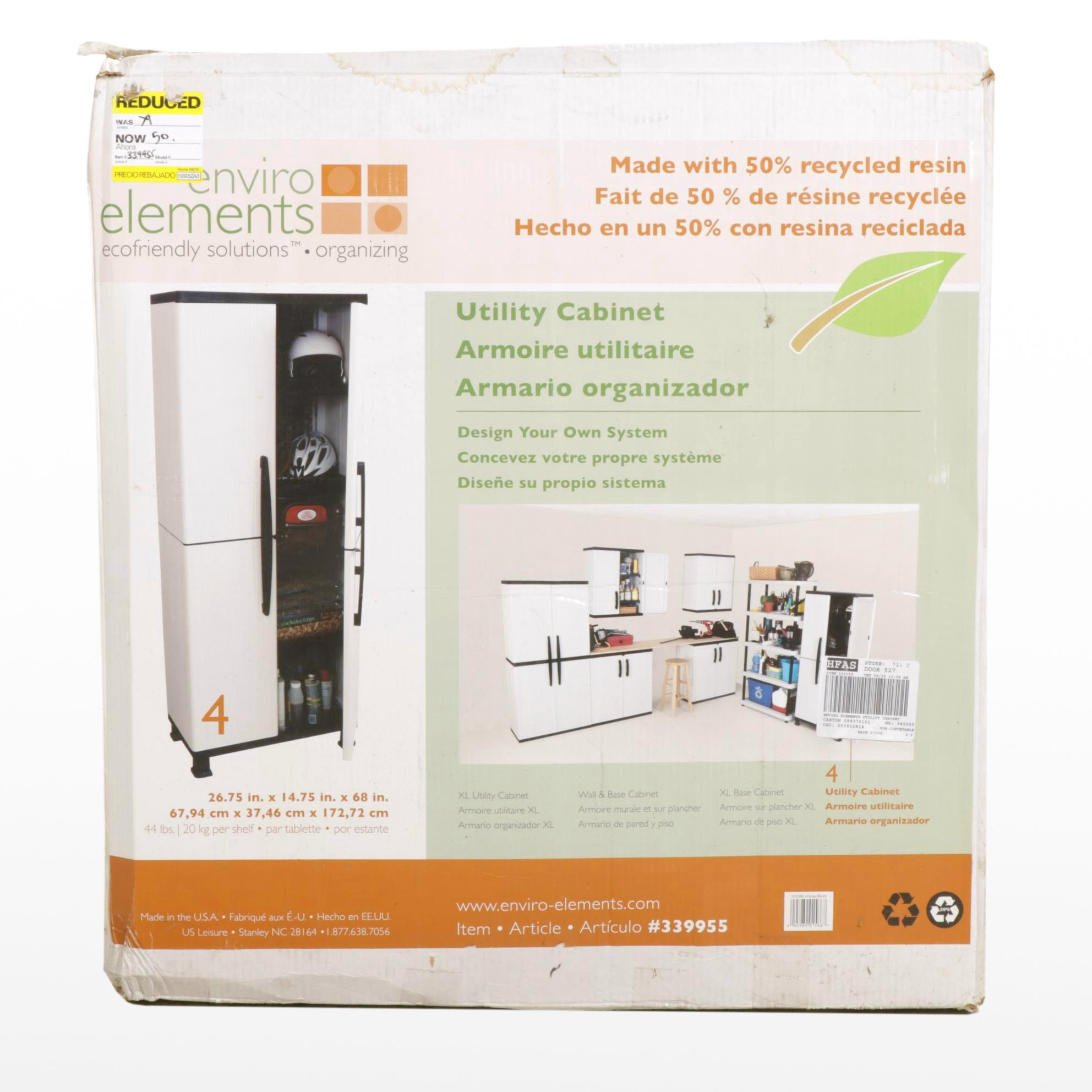 Enviro Elements Recycled Resin Utility Cabinet