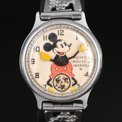 Vintage Mickey Mouse Ingersol Wristwatch