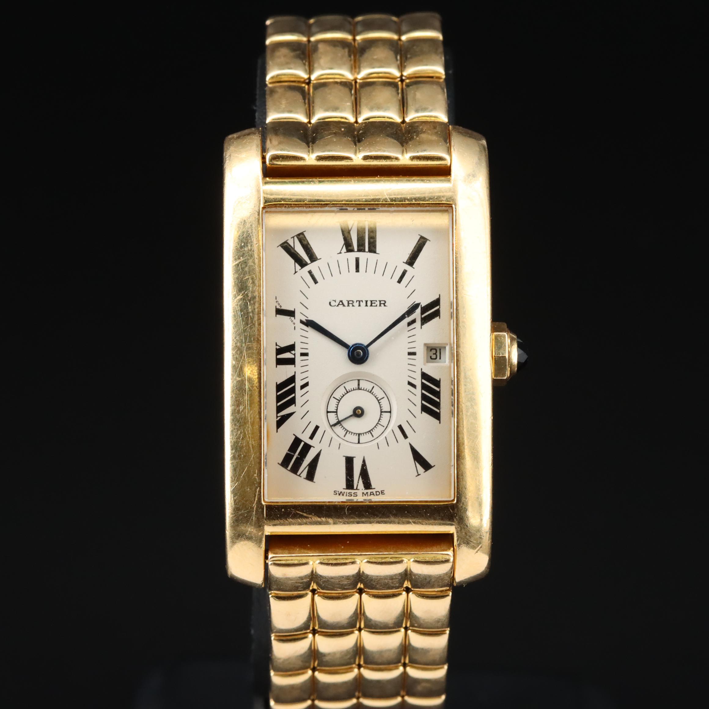 18K Cartier Tank Américaine Watch