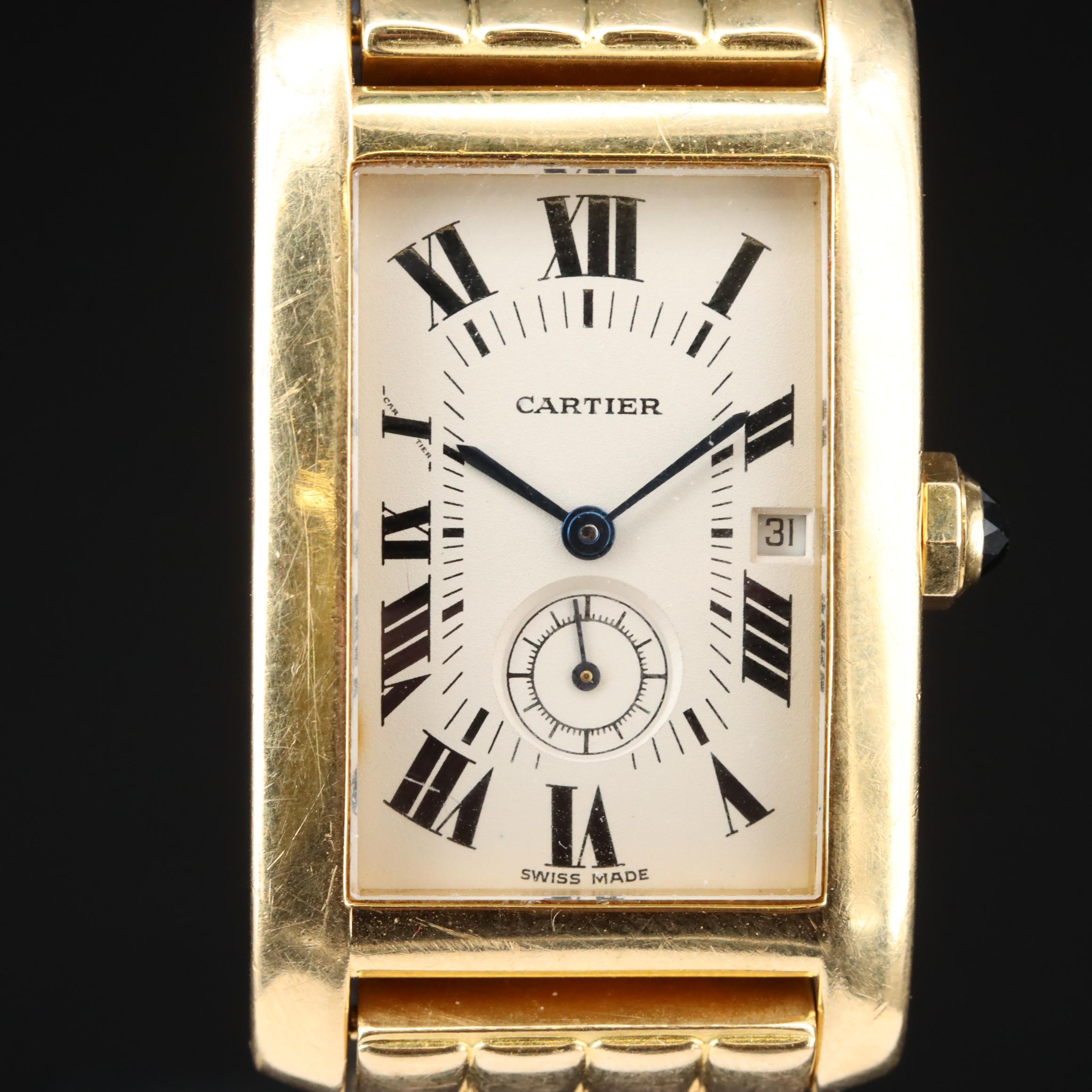 18K Cartier Tank Américaine Watch