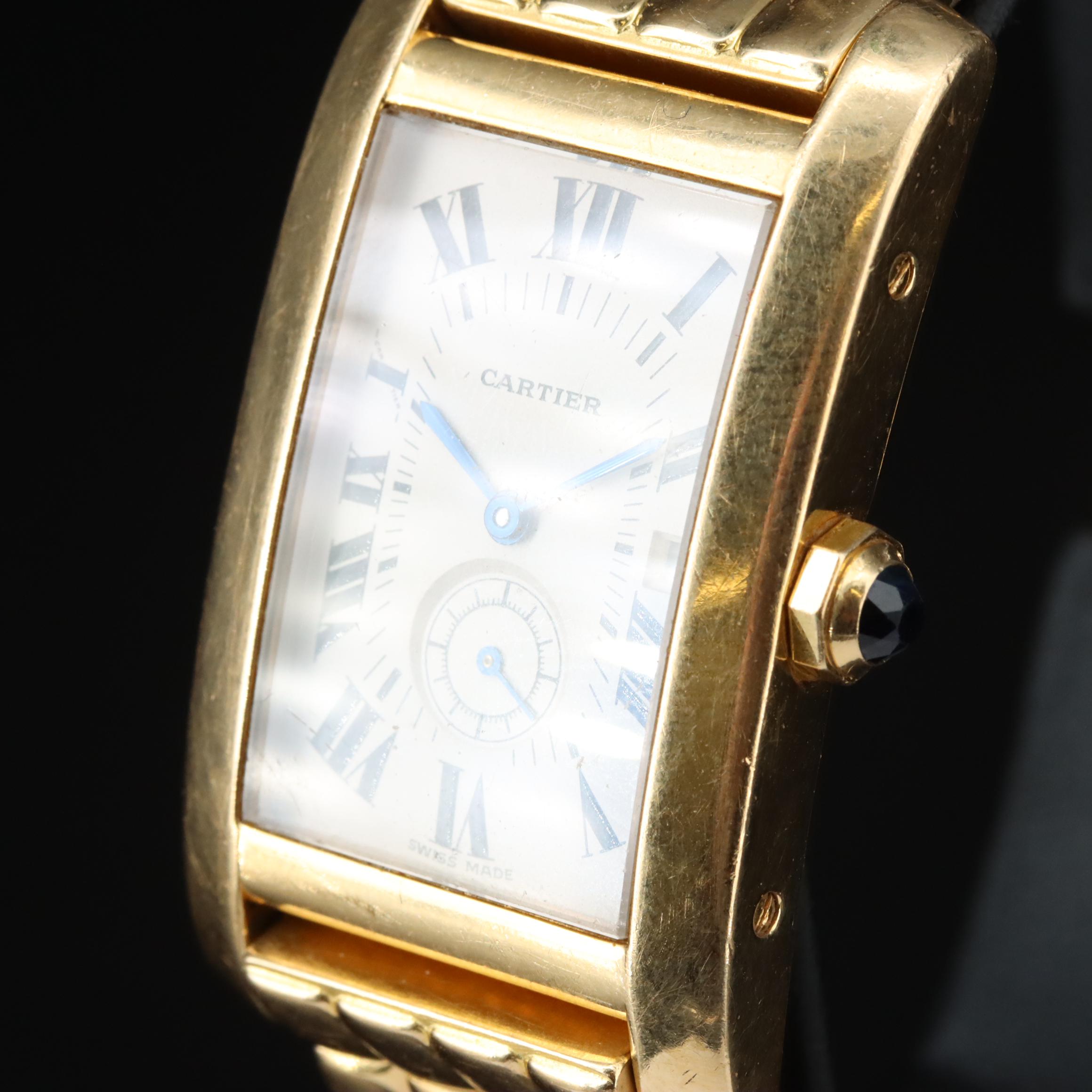 18K Cartier Tank Américaine Watch