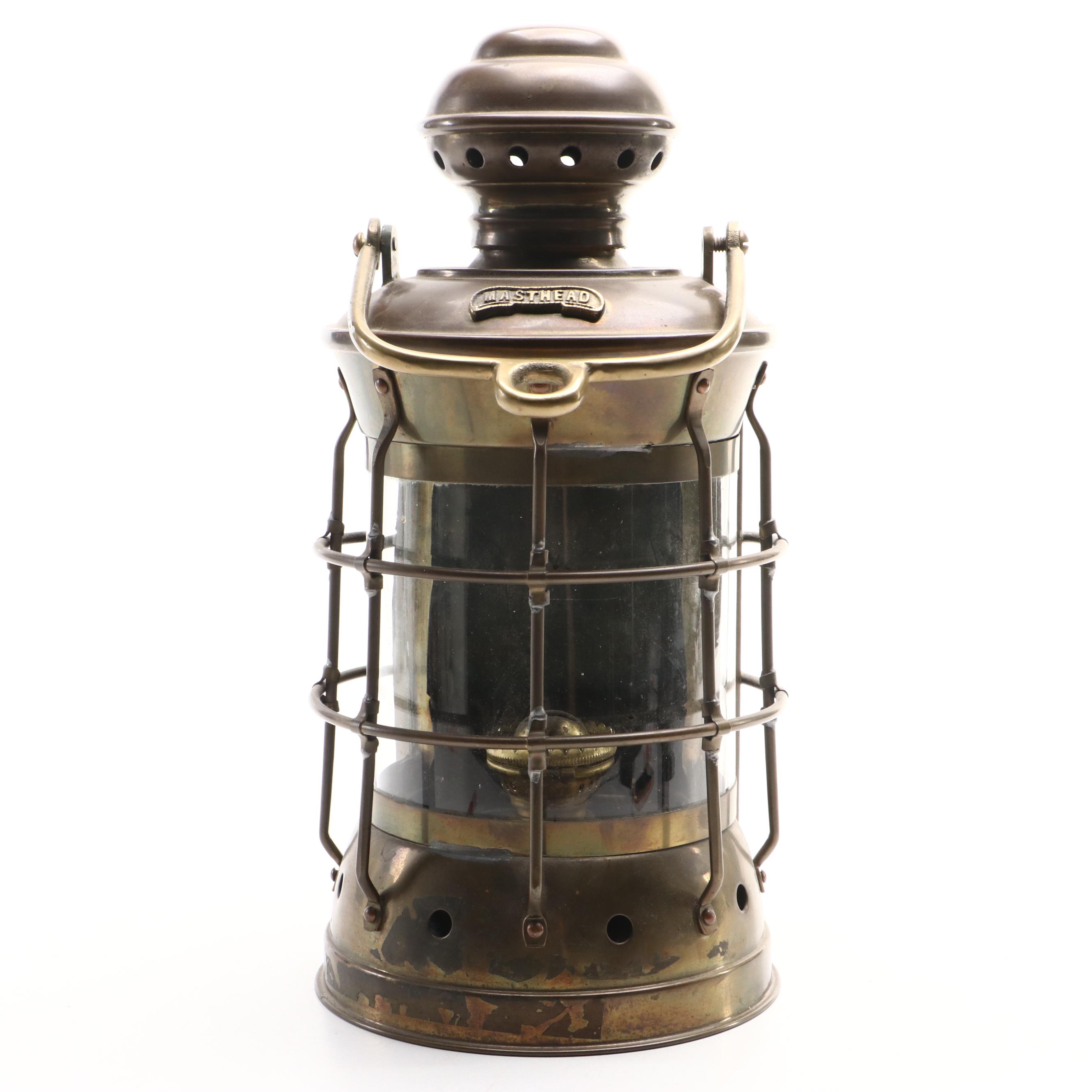 Masthead Brass and Glass Nautical Lantern