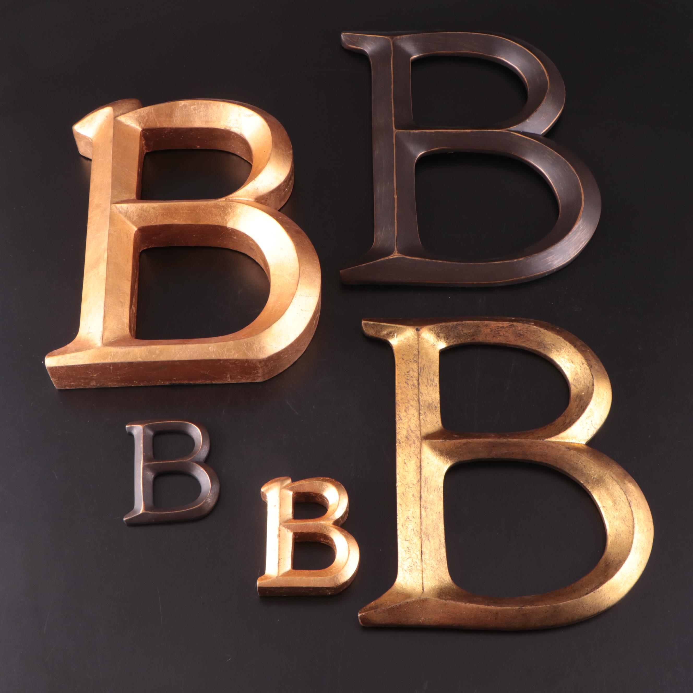 Letter "B" Decorative Wall Art