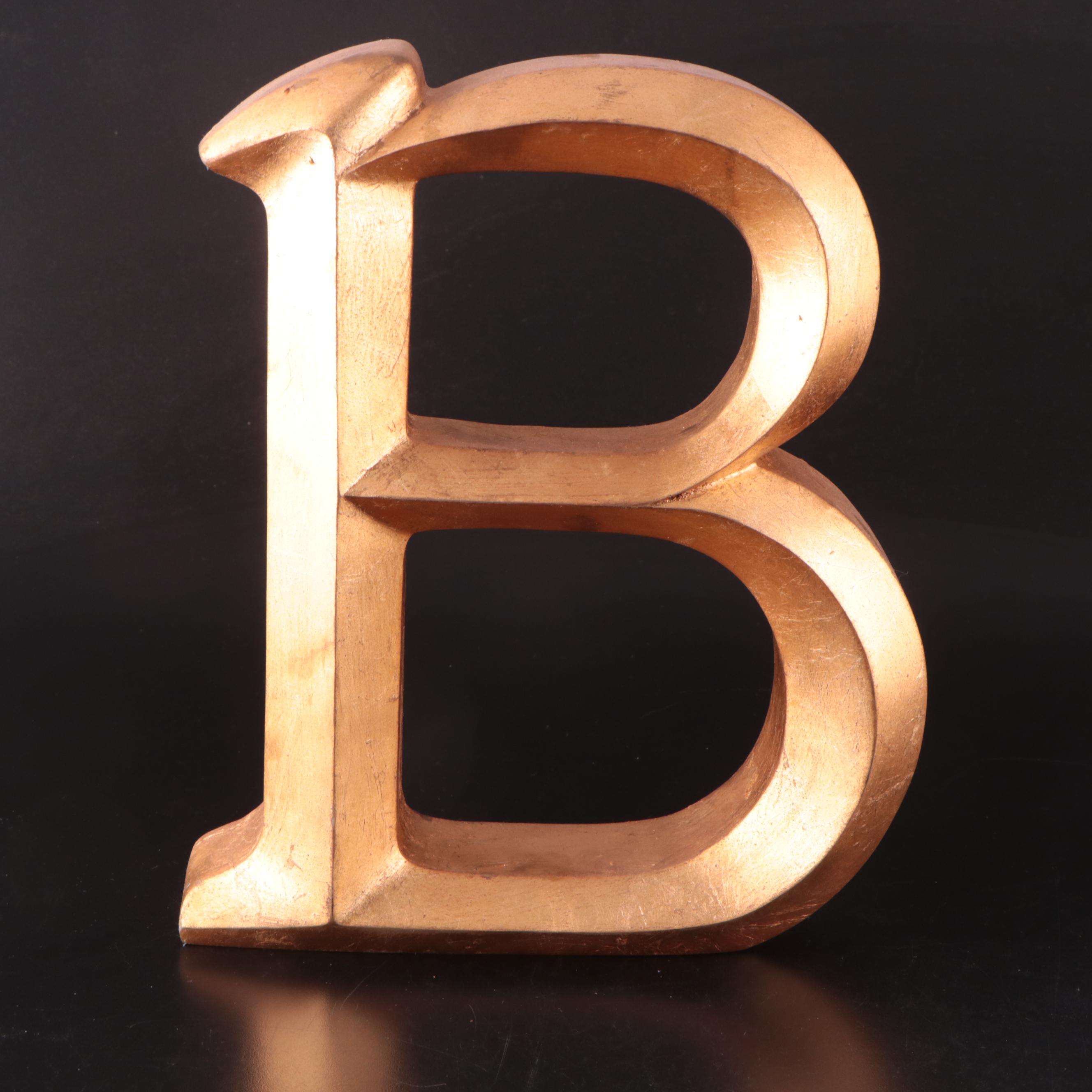 Letter "B" Decorative Wall Art