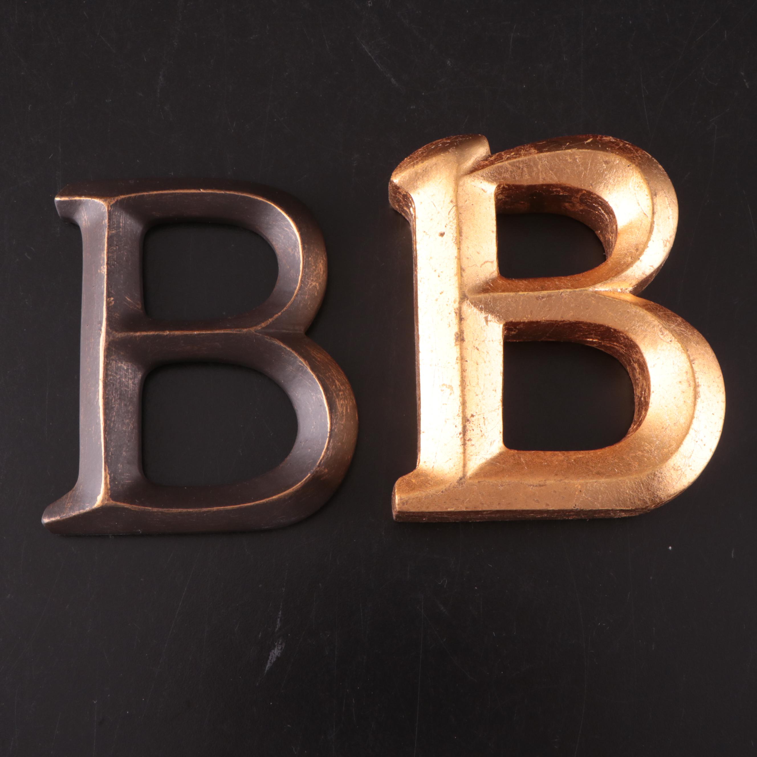 Letter "B" Decorative Wall Art