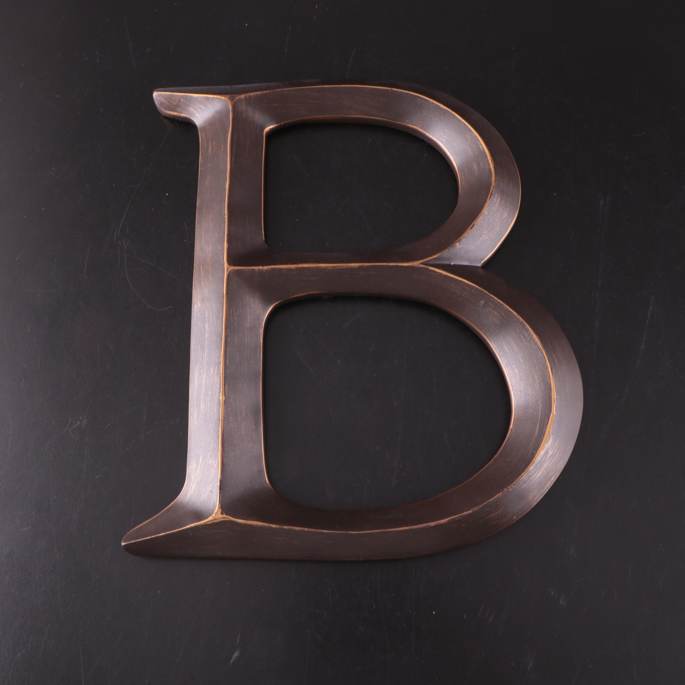 Letter "B" Decorative Wall Art