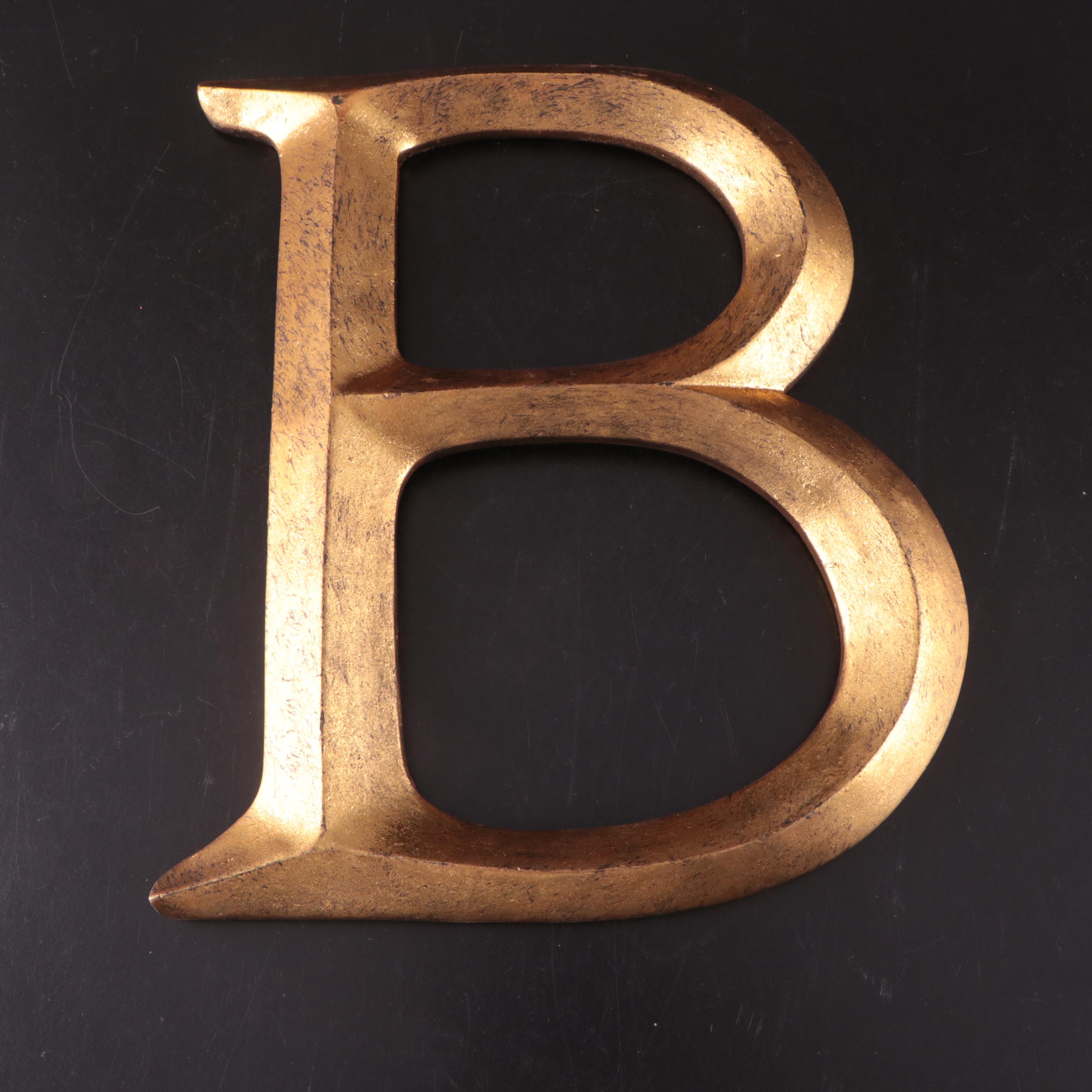 Letter "B" Decorative Wall Art