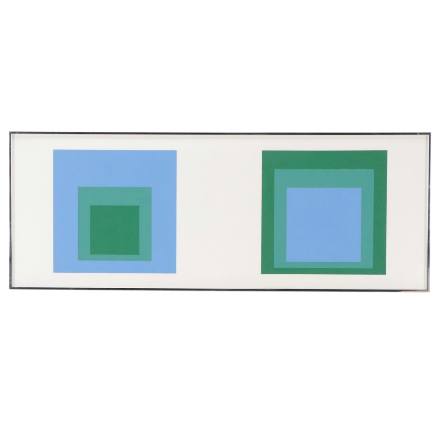 Josef Albers Geometric Serigraph From "Formulation: Articulation," 1972