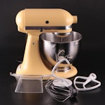 KitchenAid Artisan Series Yellow 5 Quart Stand Mixer With Accessories