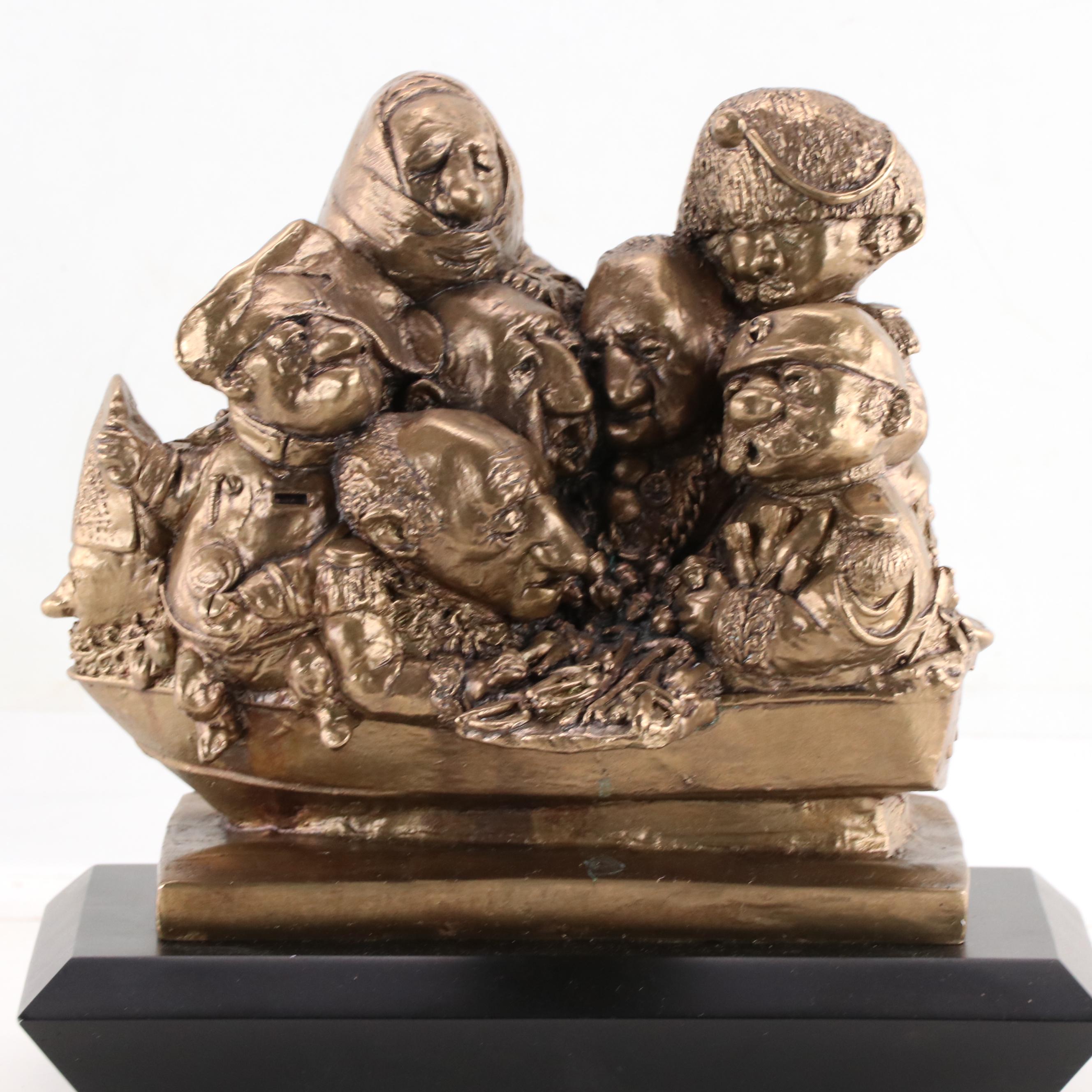 Charles Bragg Bronze Sculpture "Ship of Fools"