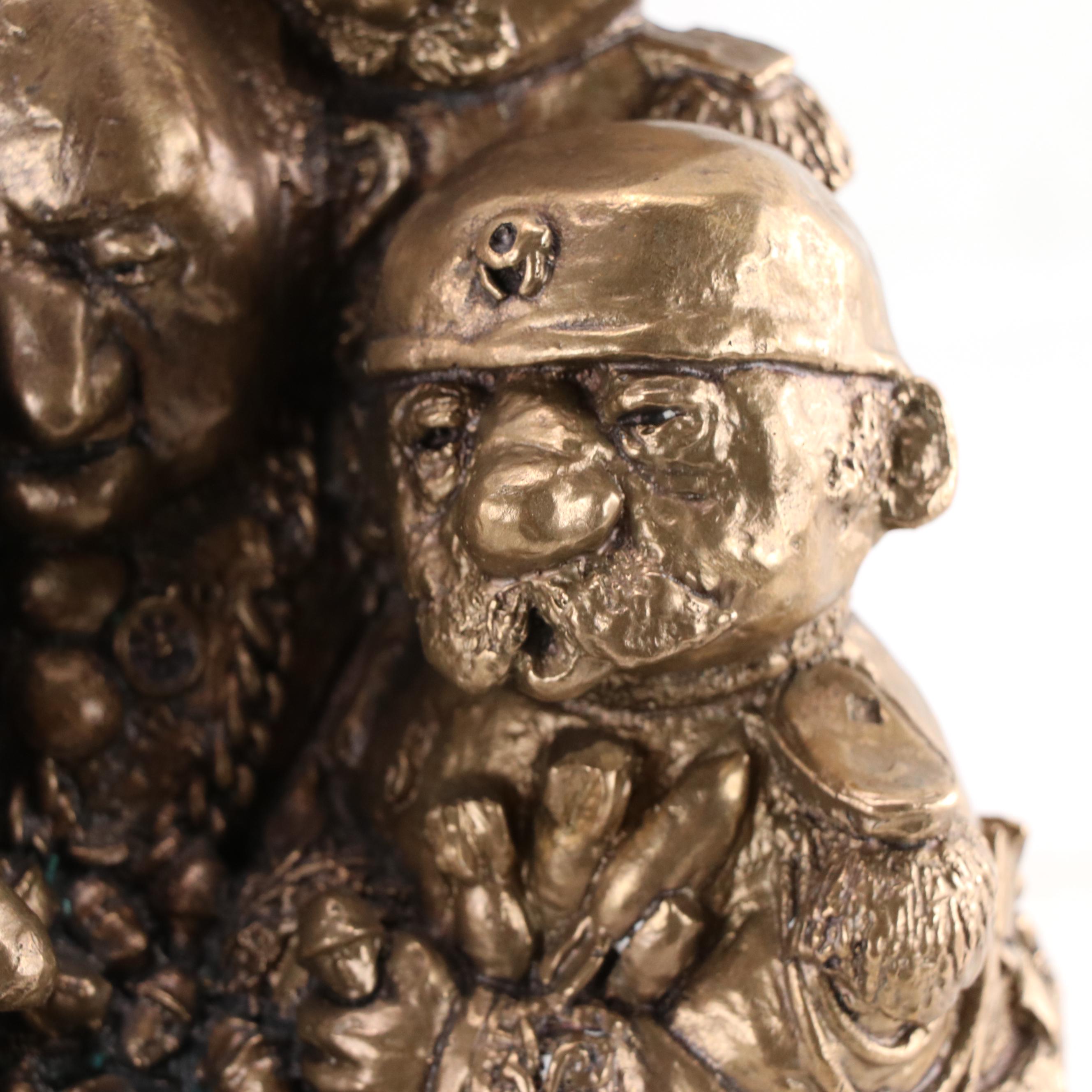 Charles Bragg Bronze Sculpture "Ship of Fools"