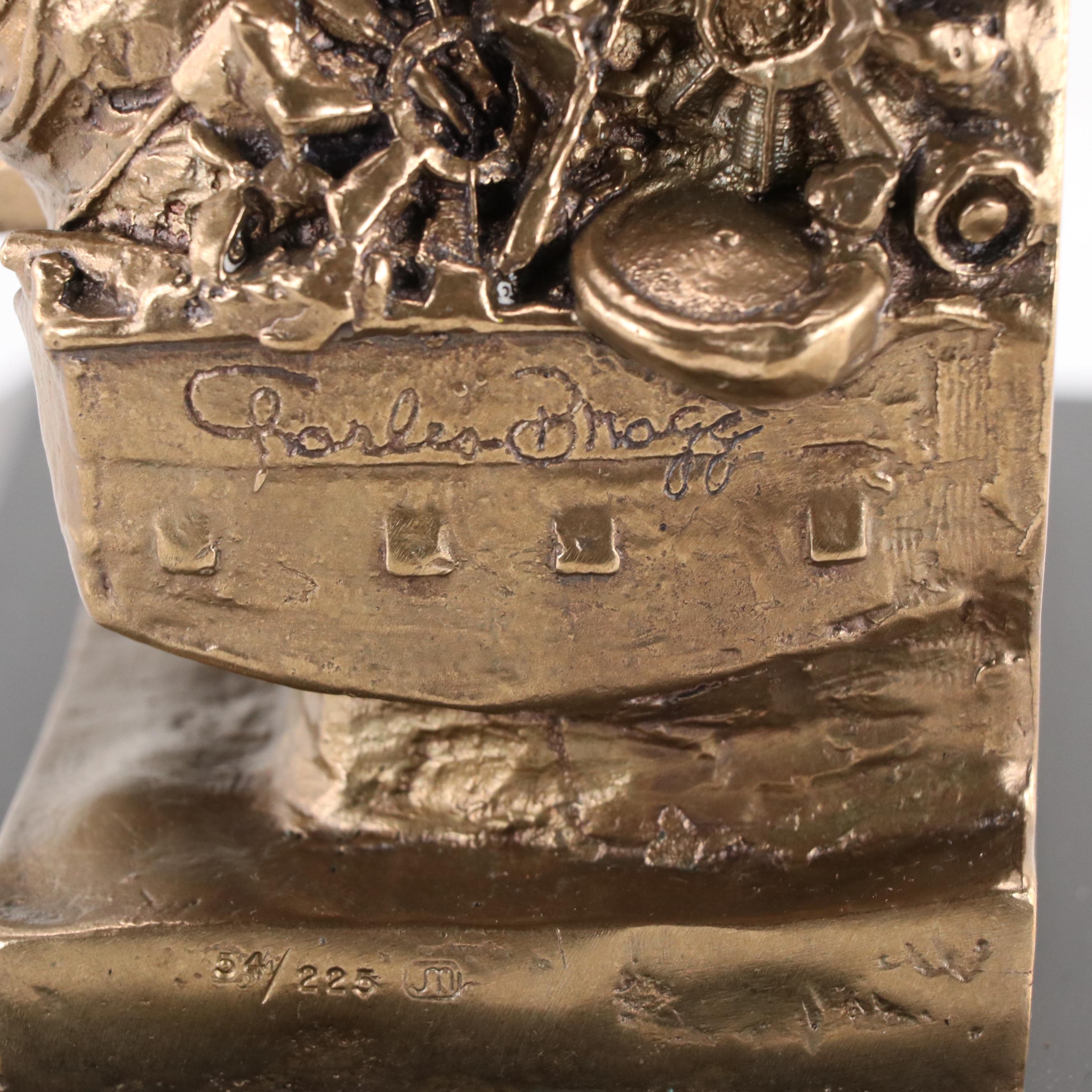 Charles Bragg Bronze Sculpture "Ship of Fools"