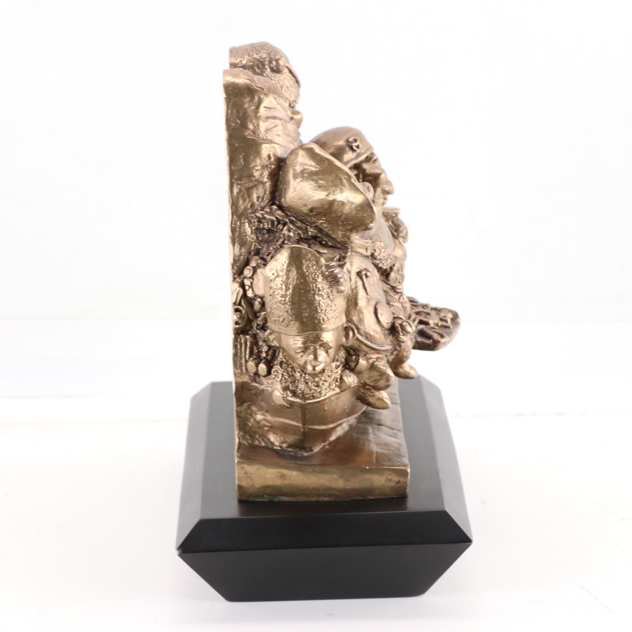 Charles Bragg Bronze Sculpture "Ship of Fools"