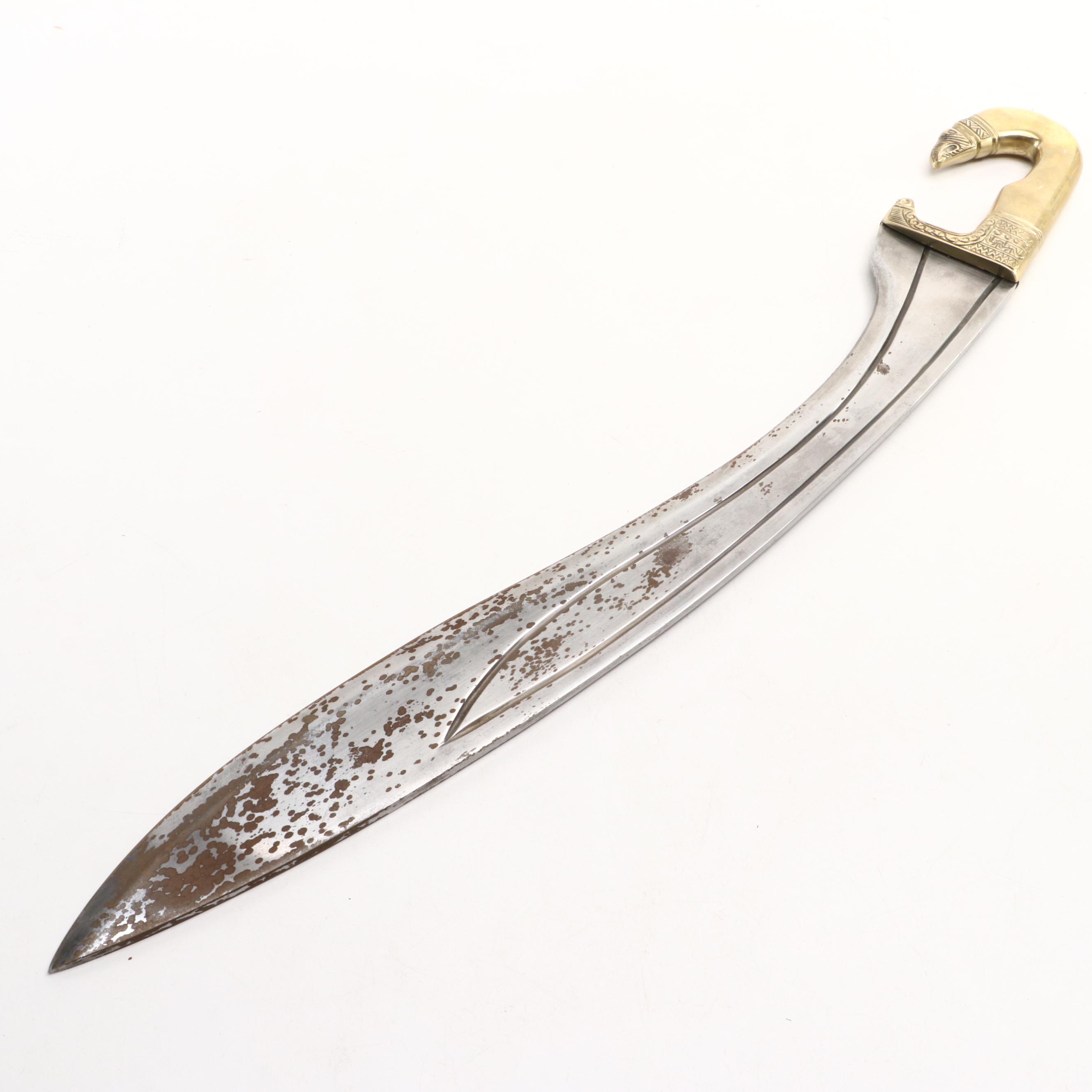 Windlass Spanish Style Falcata with Leather Scabbard