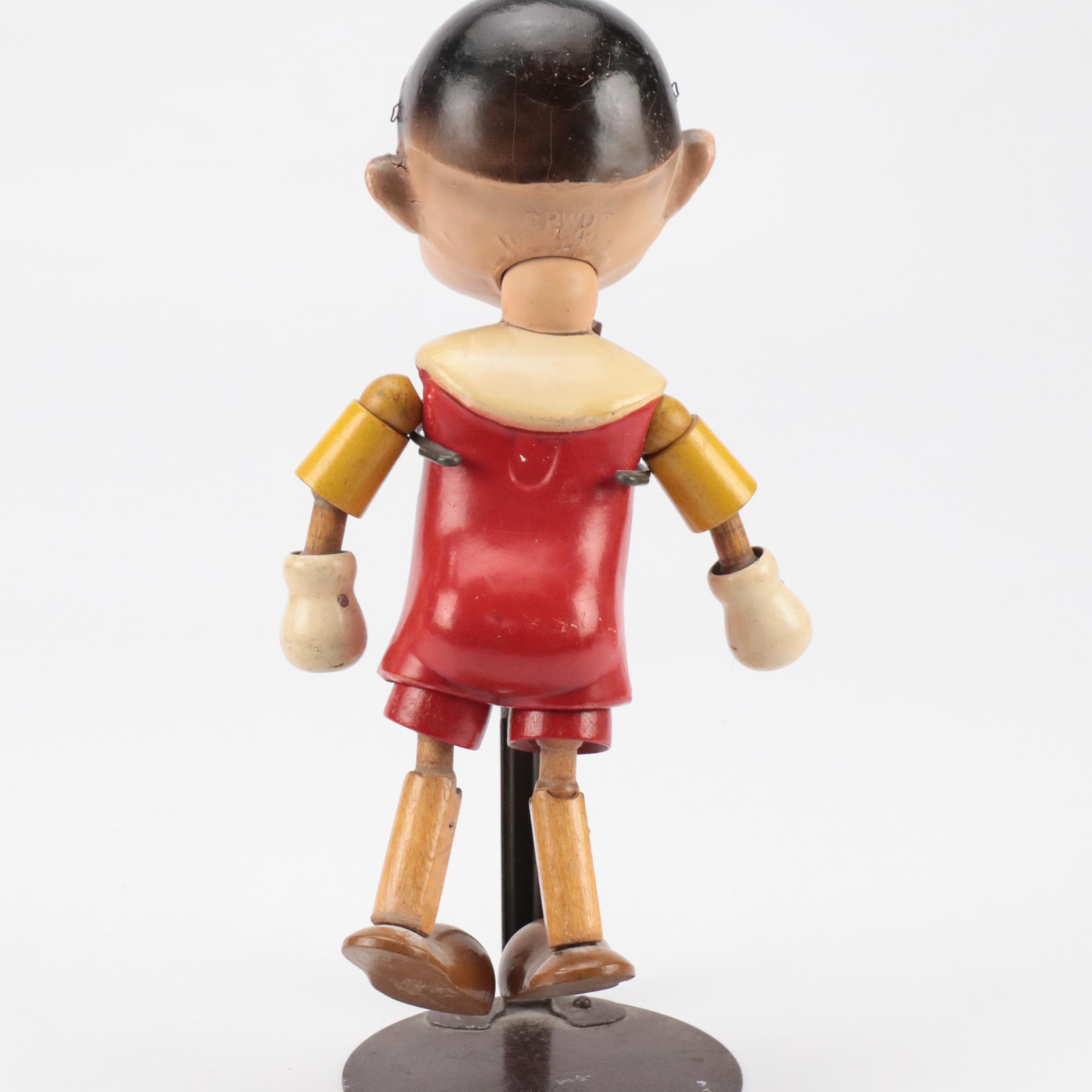 Ideal Novelty & Toy Co. Pinocchio Jointed Doll, Mid-20th Century
